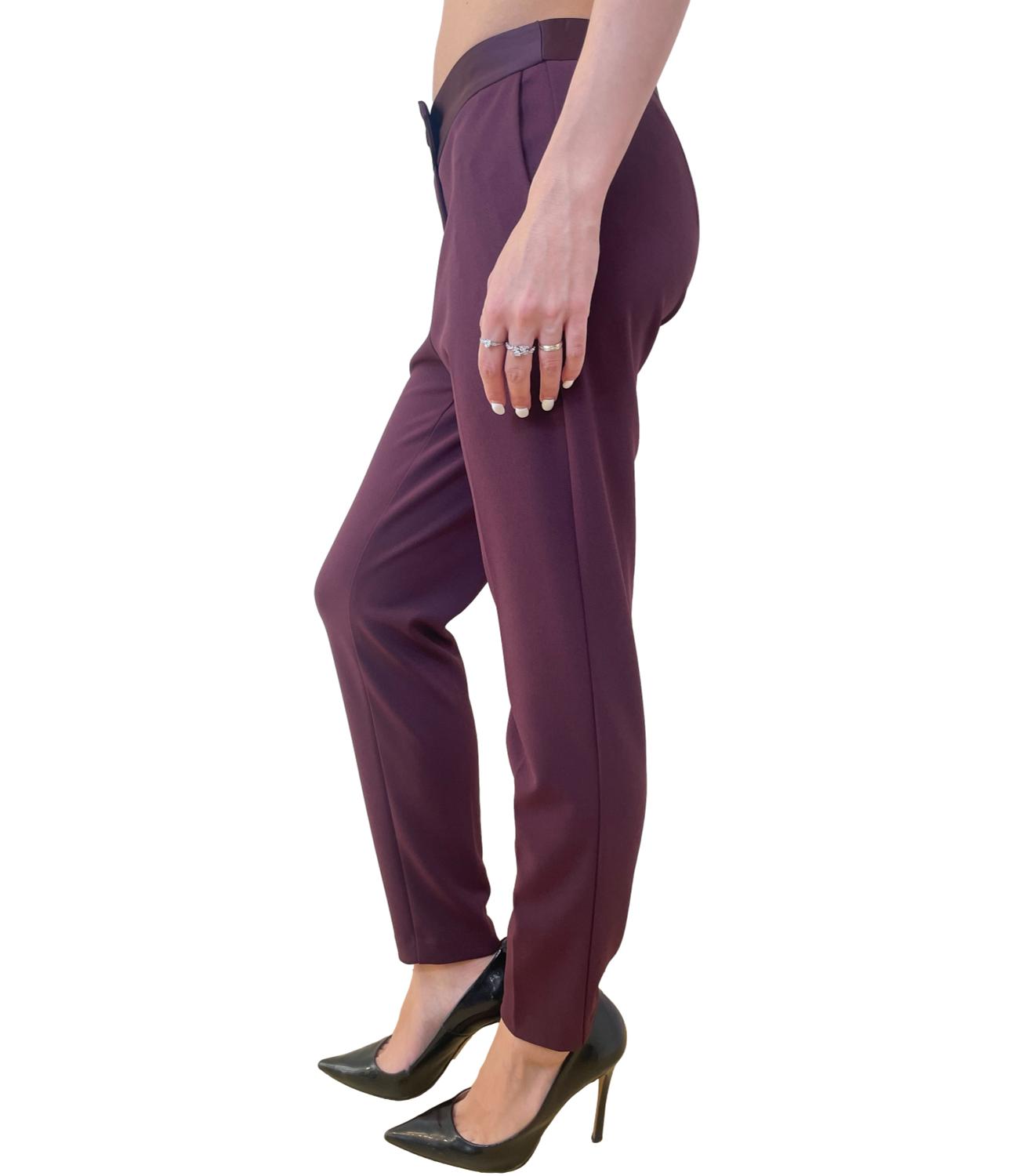 Imperial pantalone prugna donna