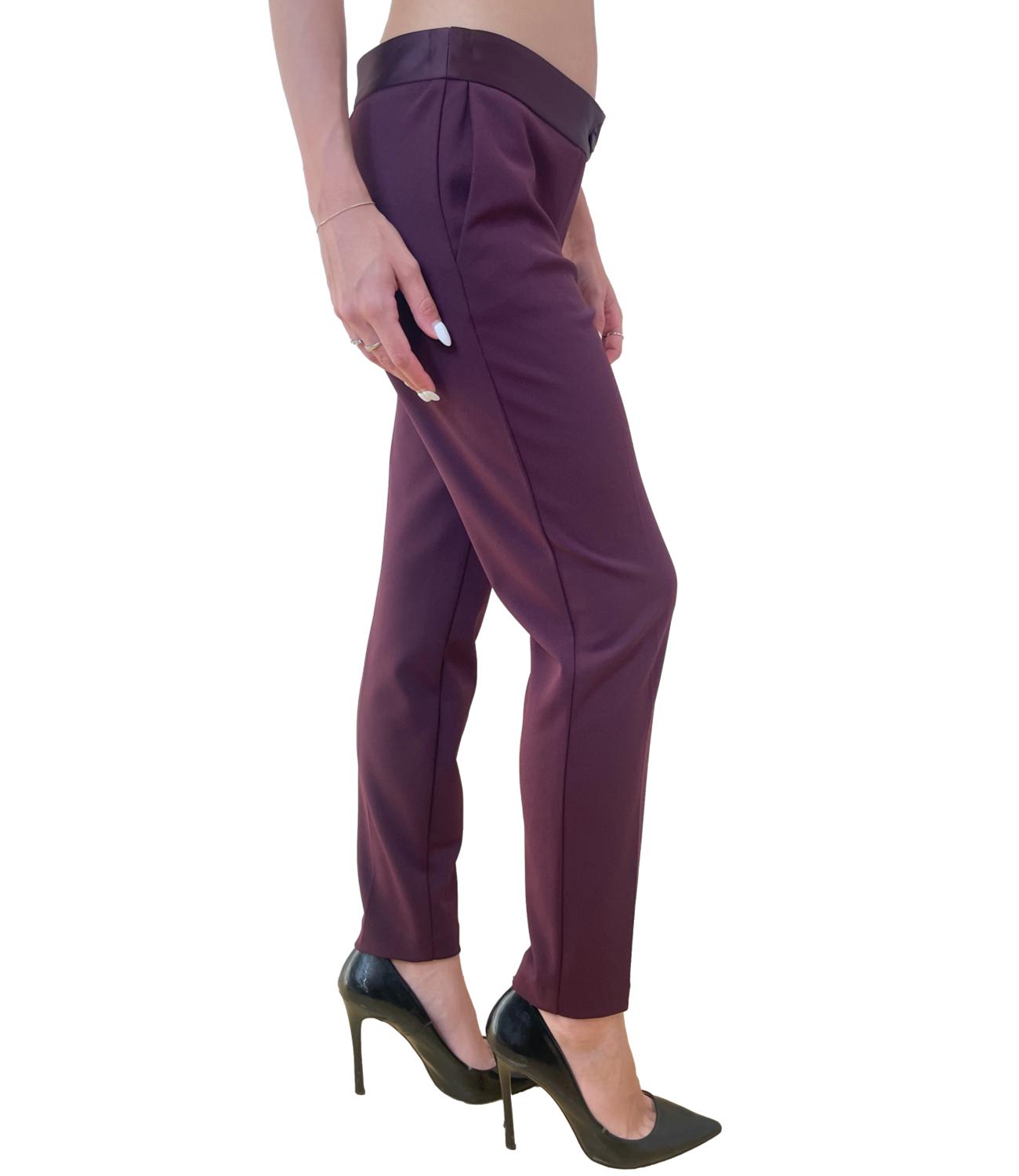 Imperial pantalone prugna donna