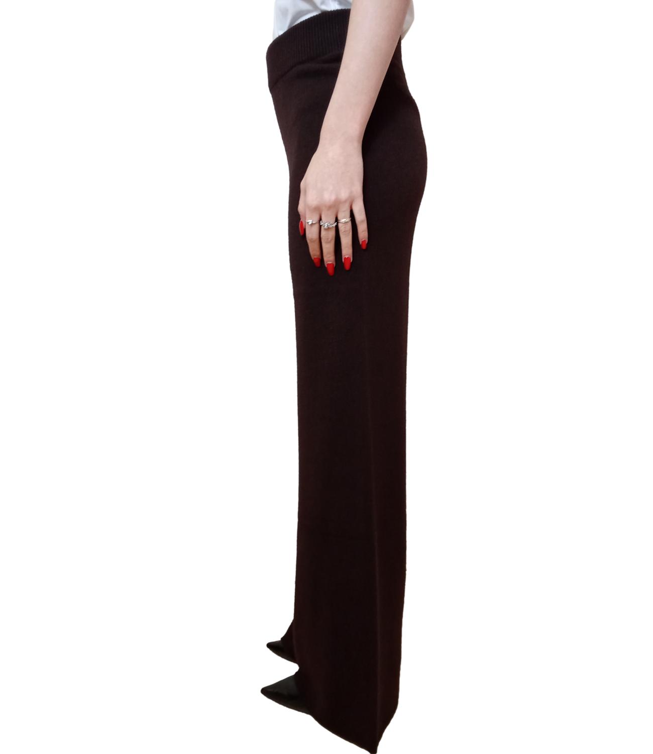 Kontatto Pantalone Morbido Mogano Donna