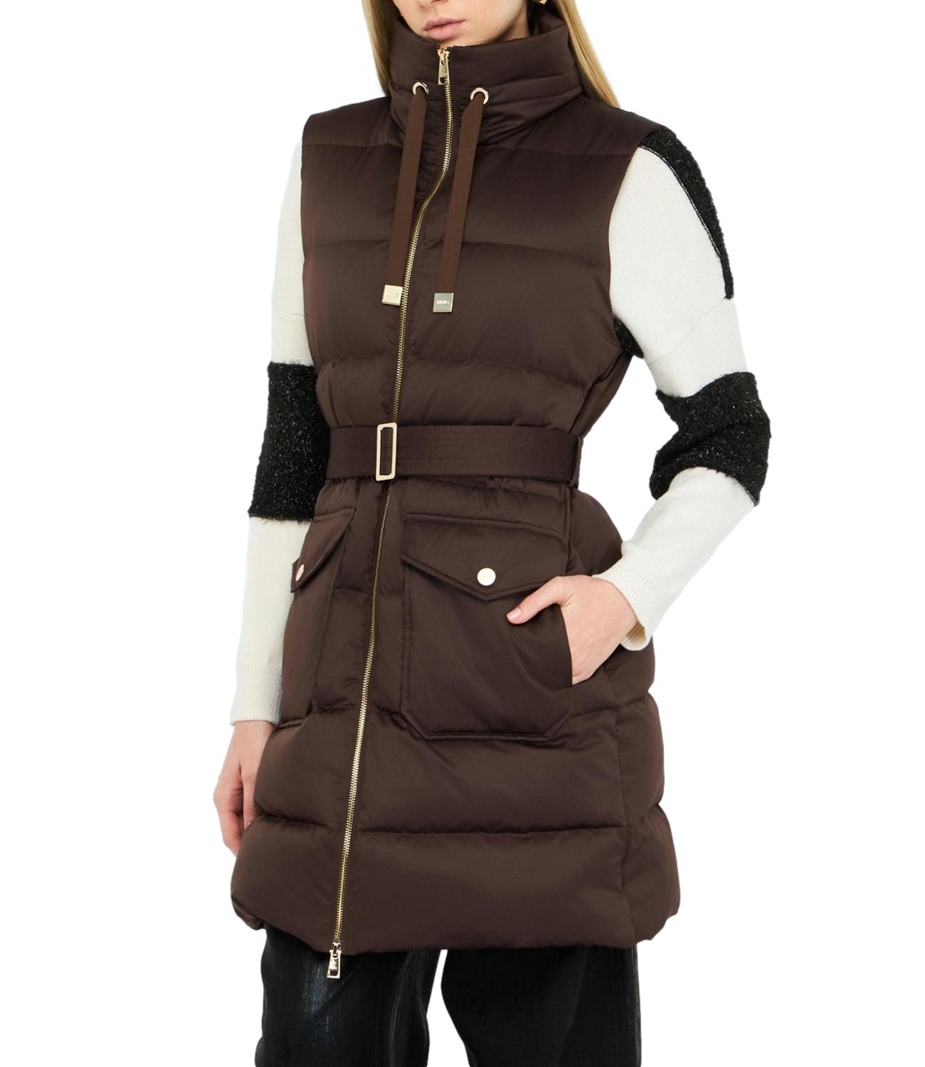 Liu Jo gilet imbottito cioccolato donna