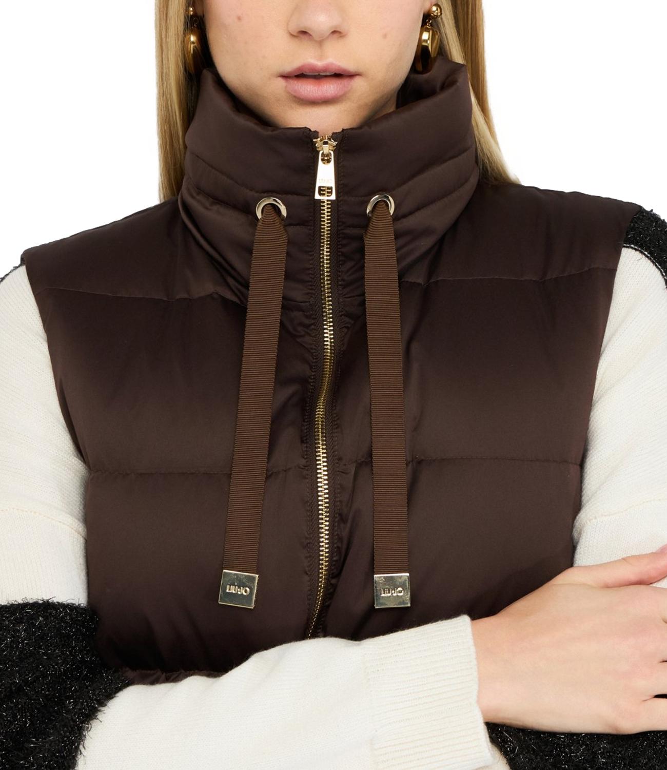 Liu Jo gilet imbottito cioccolato donna