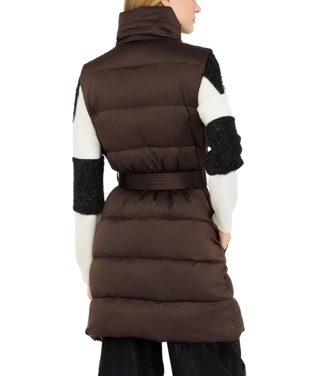 Liu Jo gilet imbottito cioccolato donna
