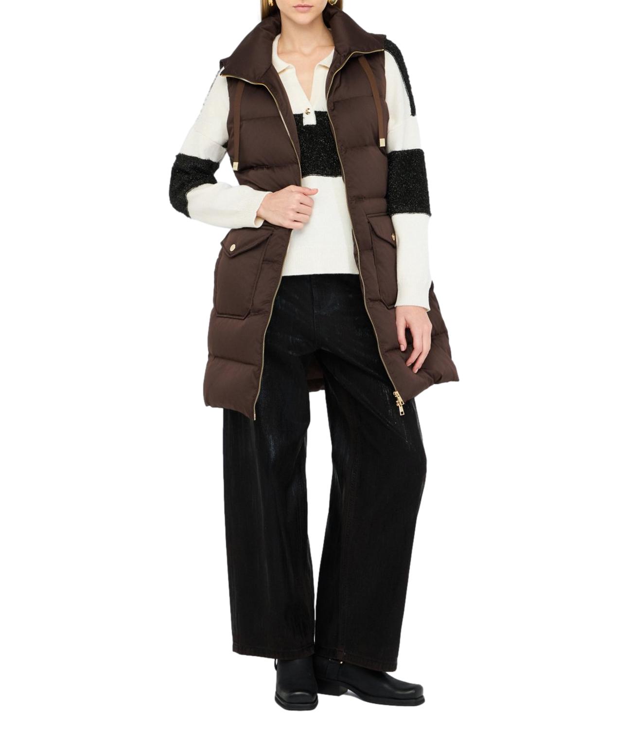 Liu Jo gilet imbottito cioccolato donna