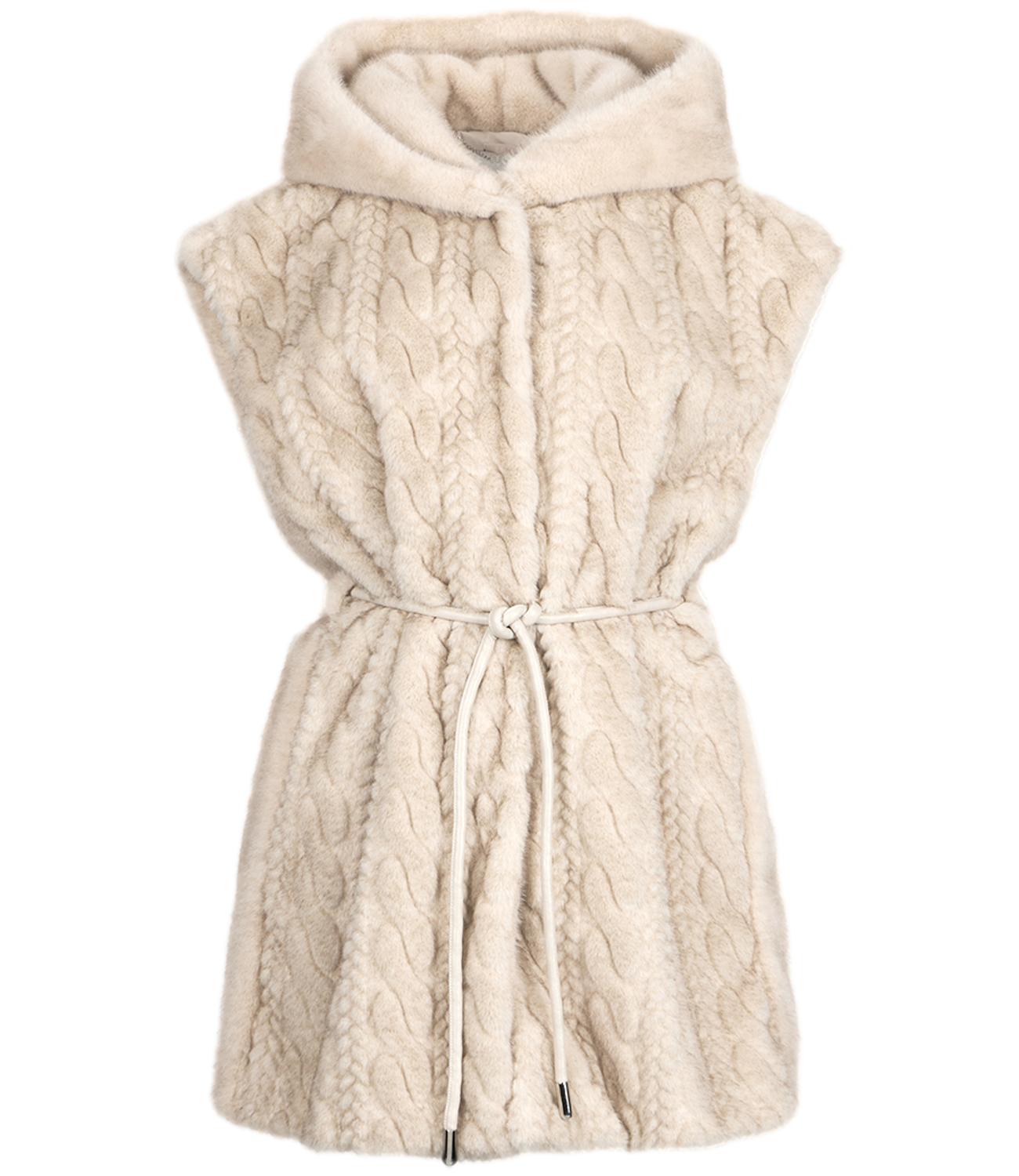 Liu Jo Gilet Pelliccia Natural Beige Donna
