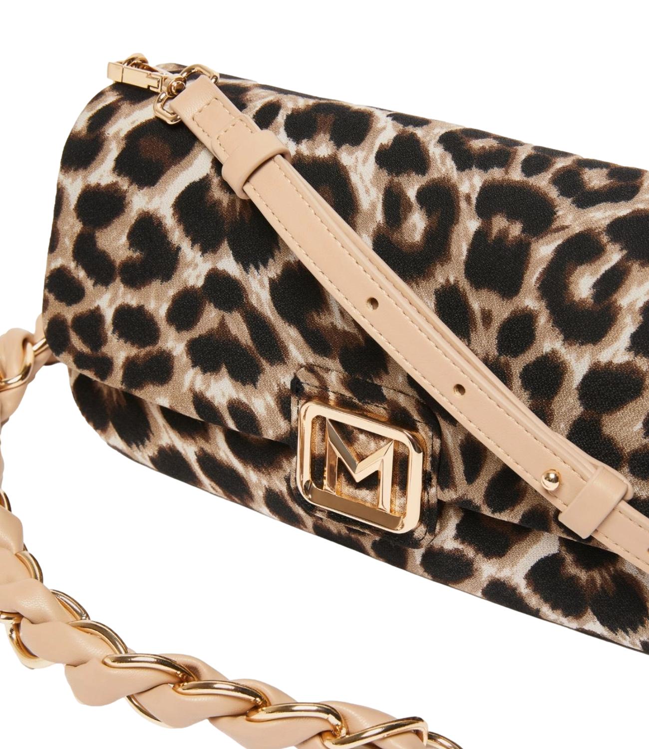 Marella Accessori borsa Emily3 marrone/beige animalier donna