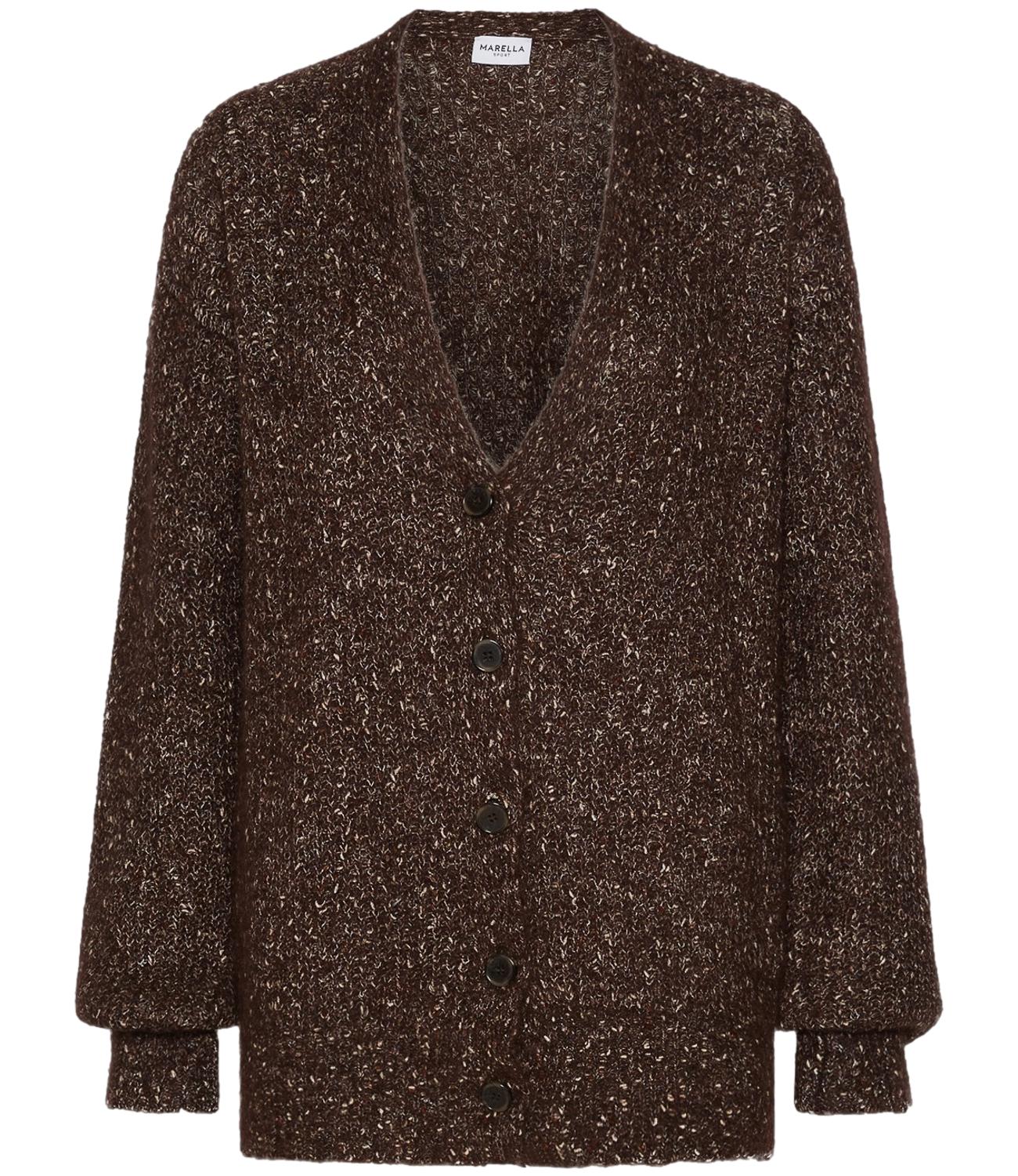 Marella Cardigan Arancio Marrone Donna