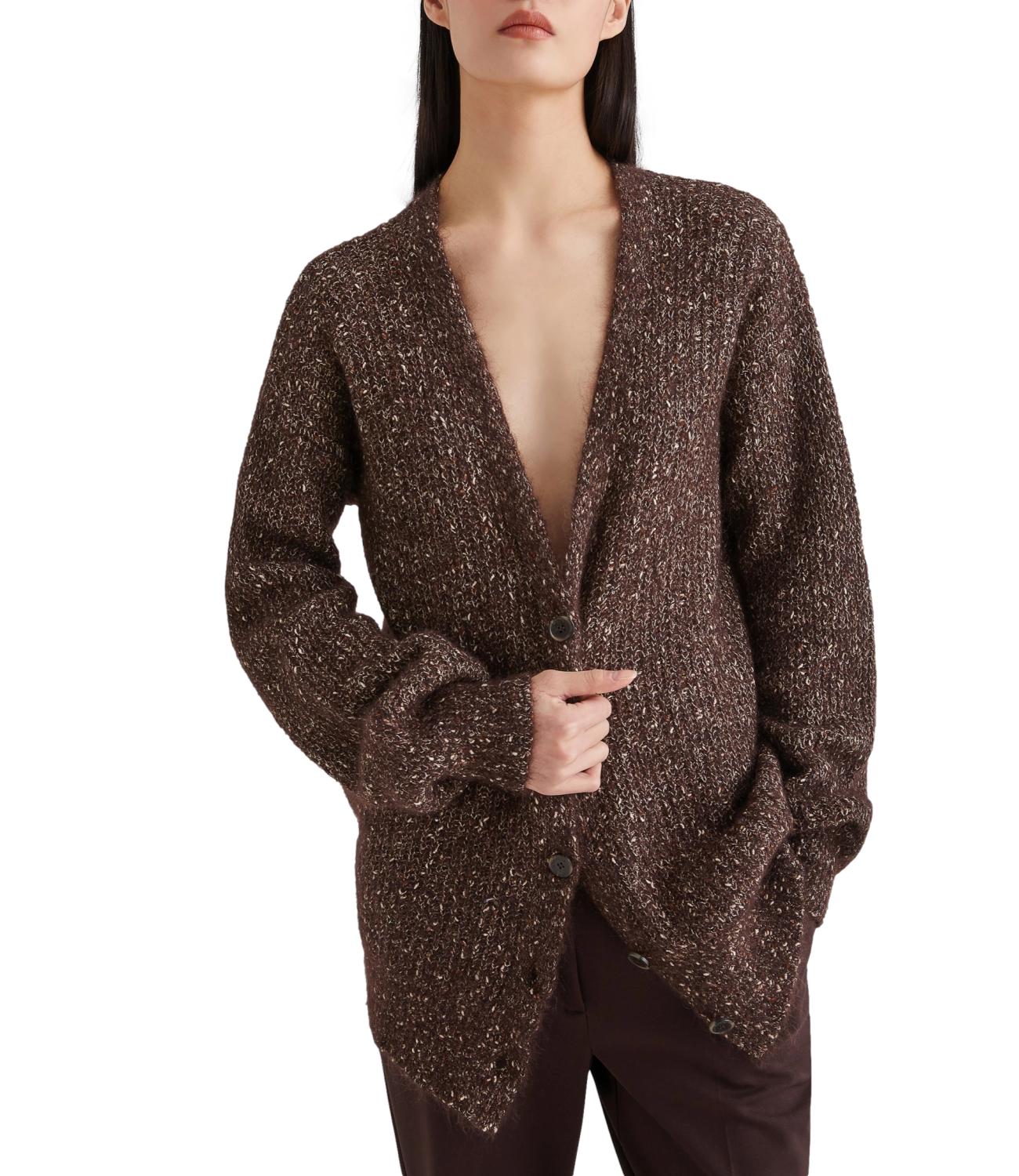 Marella Cardigan Arancio Marrone Donna