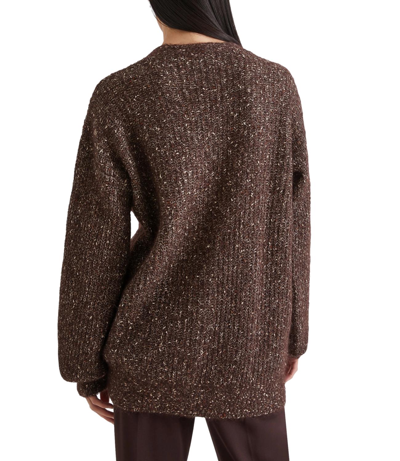 Marella Cardigan Arancio Marrone Donna