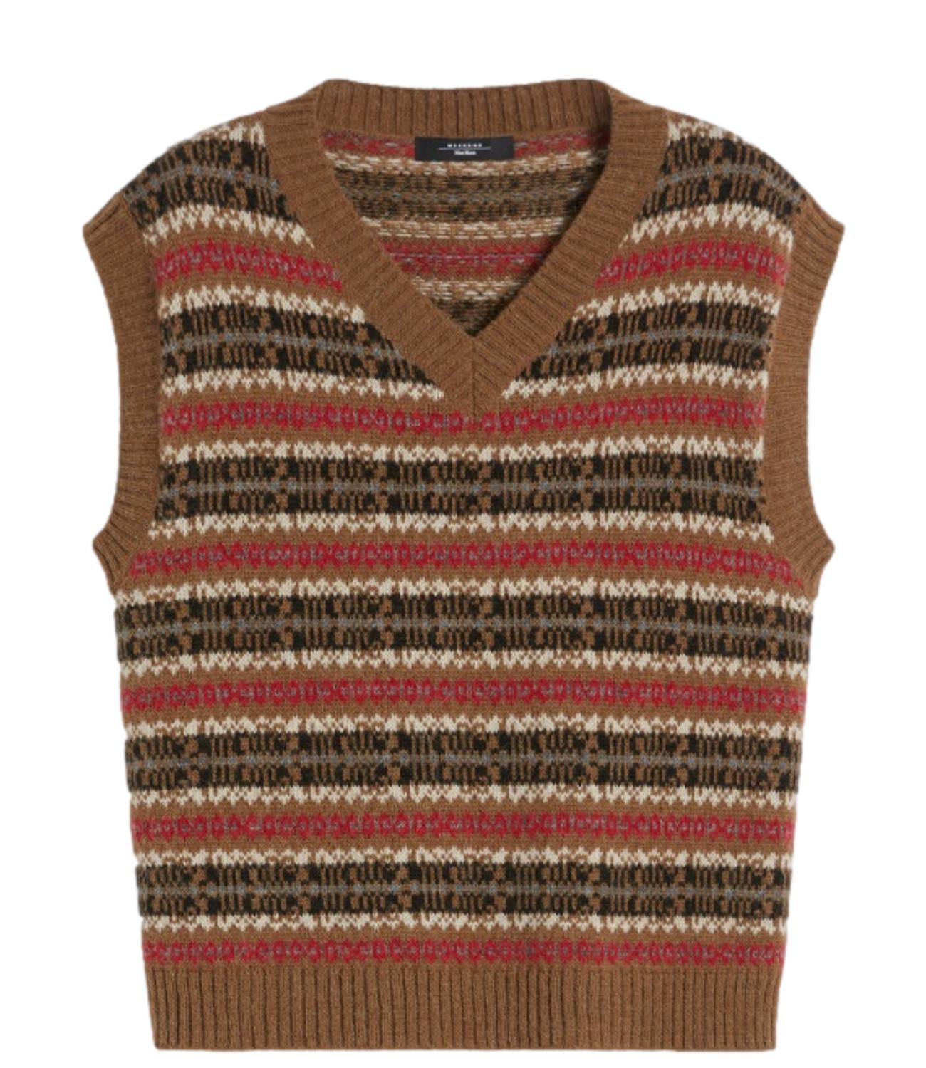 Max Mara Weekend gilet Fleres marrone donna