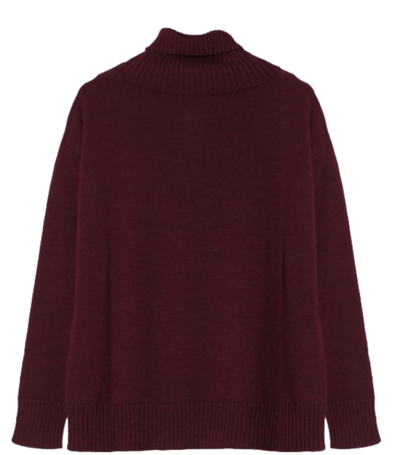 MM maglia Mino bordeaux donna