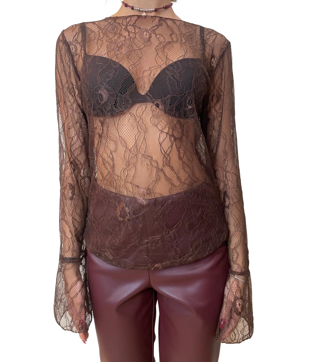 Motel Maglia Pizzo Moro Donna