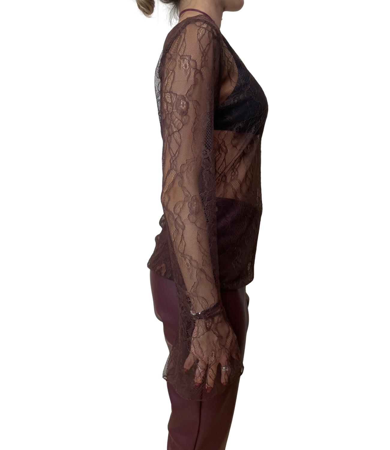 Motel Maglia Pizzo Moro Donna