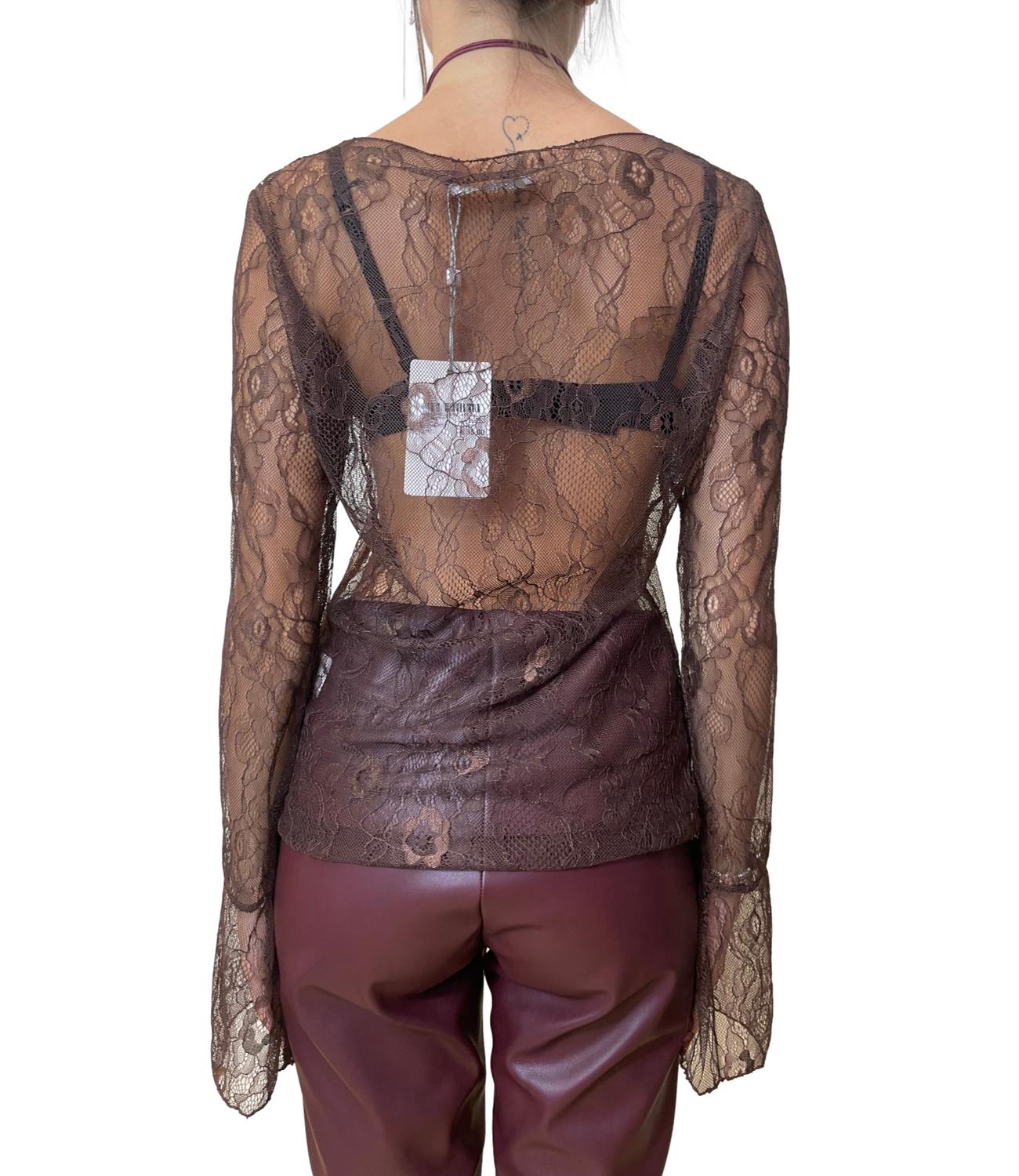 Motel Maglia Pizzo Moro Donna