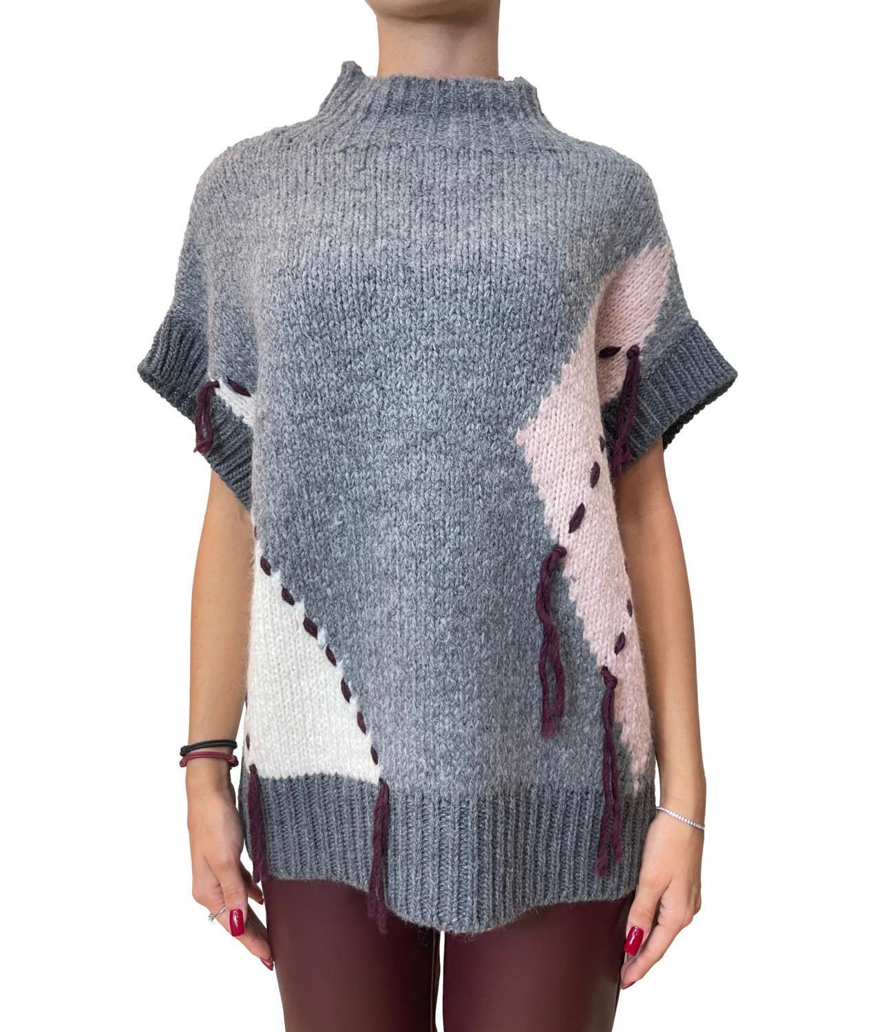 Motel Gilet Grigio Donna