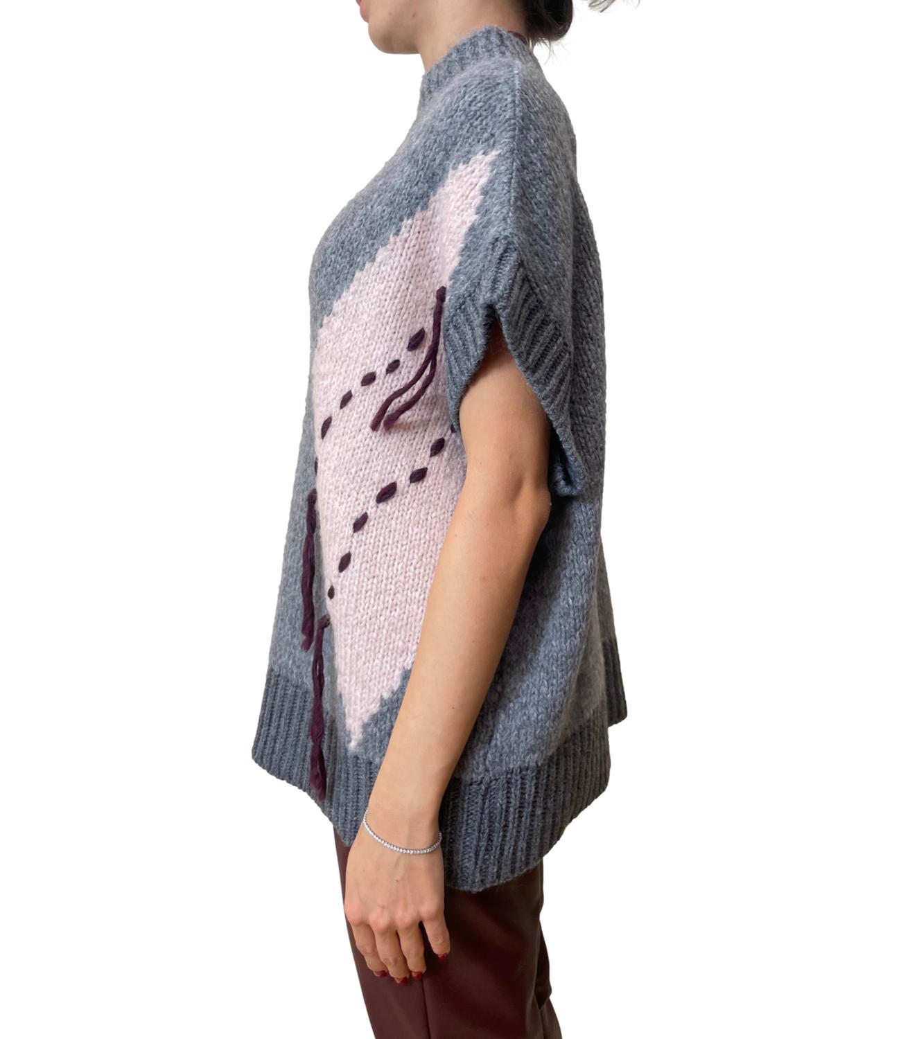 Motel Gilet Grigio Donna