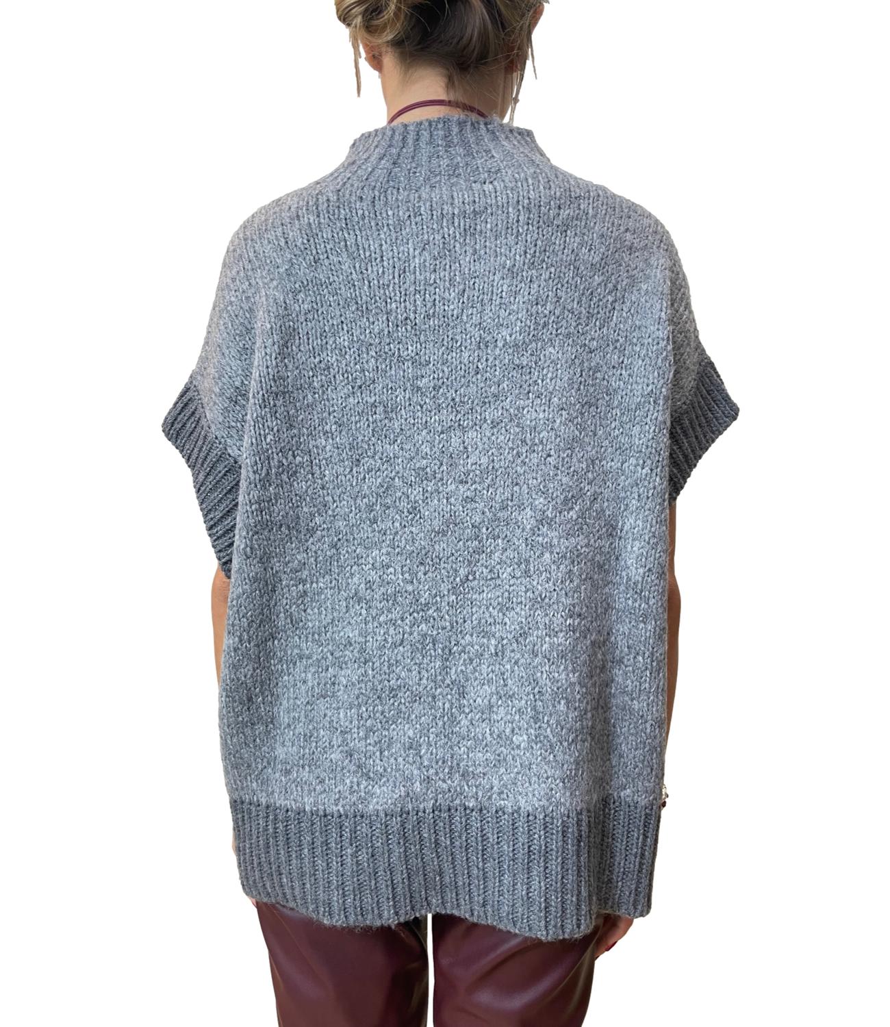 Motel Gilet Grigio Donna