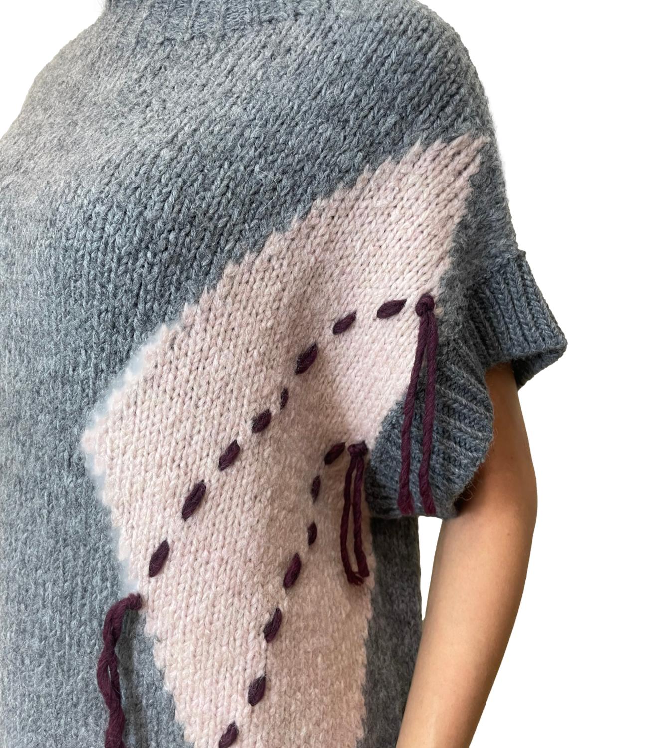 Motel Gilet Grigio Donna