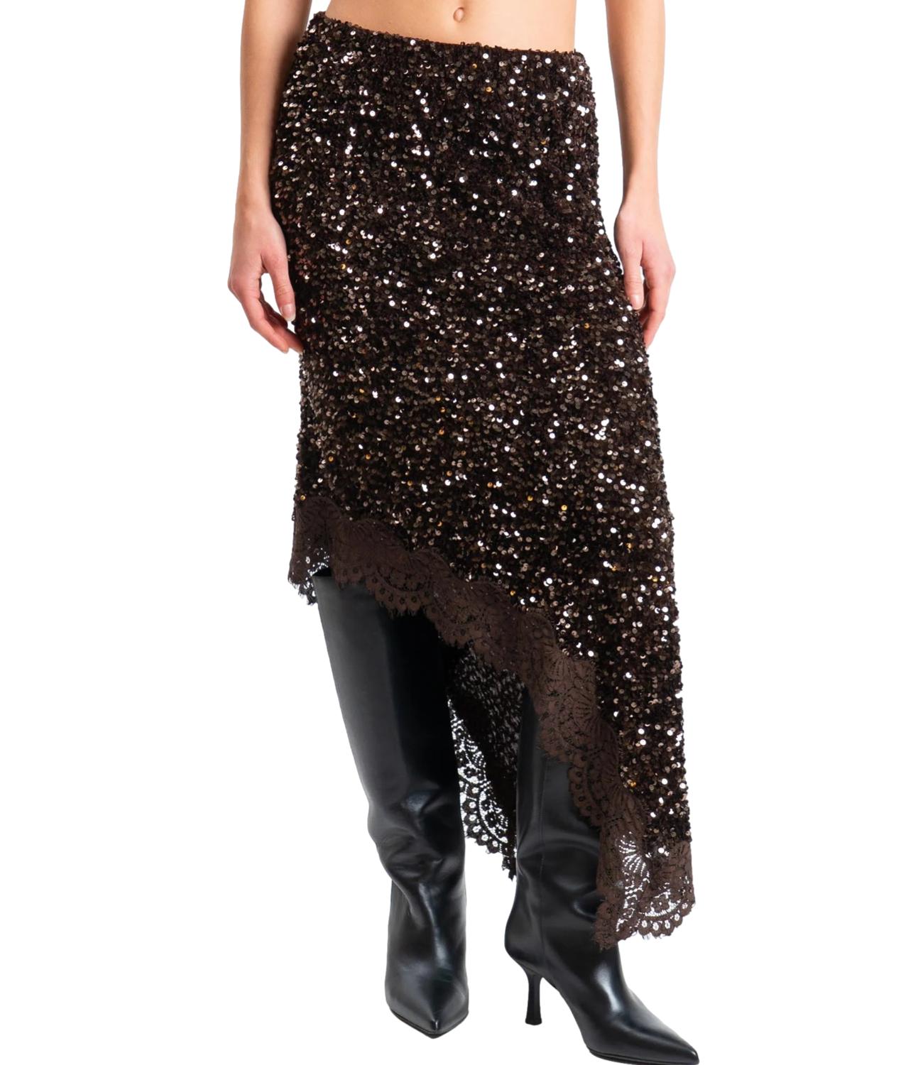 Motel Gonna Paillettes Moro Donna