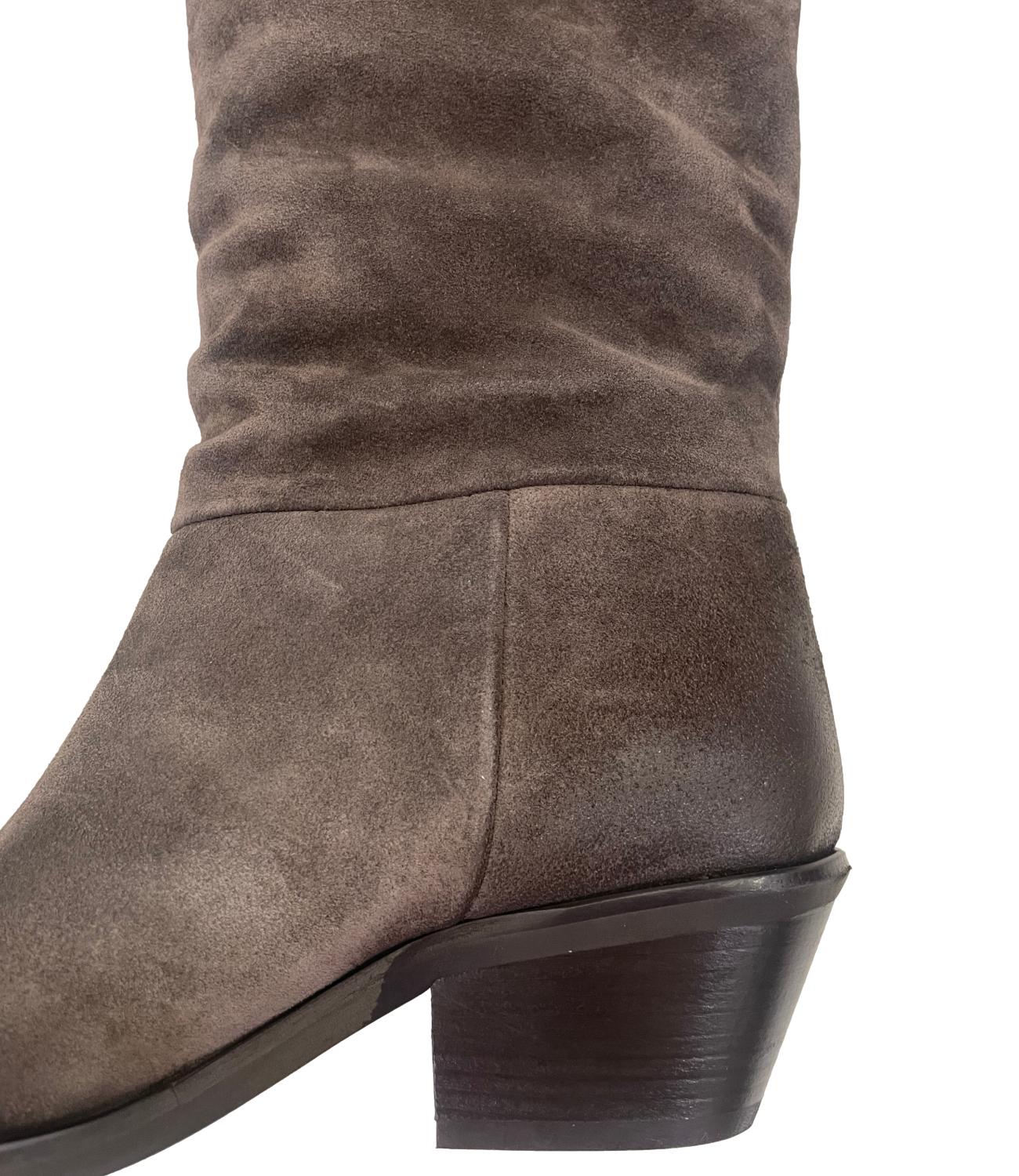 Ovyè Stivali Camoscio Moro Donna