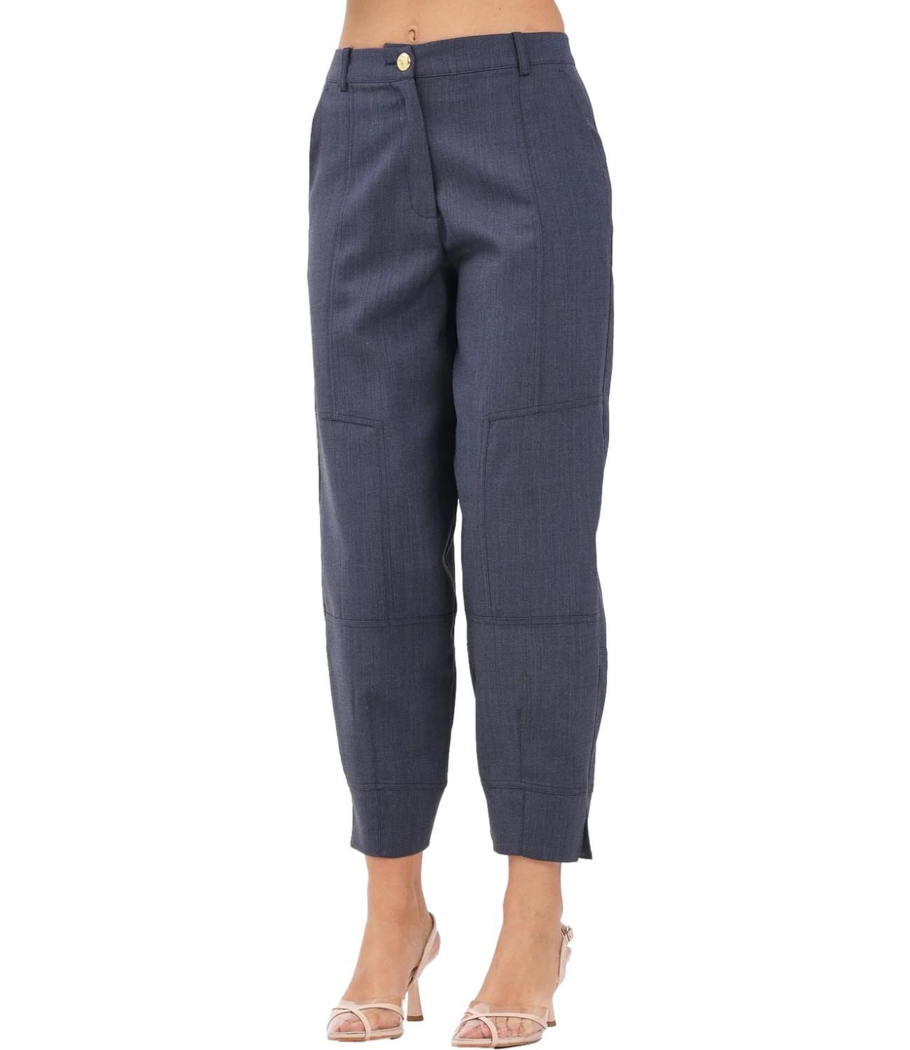 Pantaloni balloon in cotone soft touch donna corto