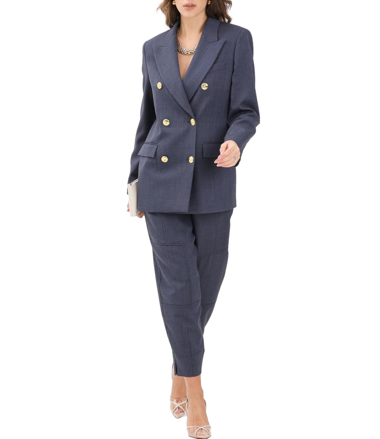 Pantaloni balloon in cotone soft touch donna corto