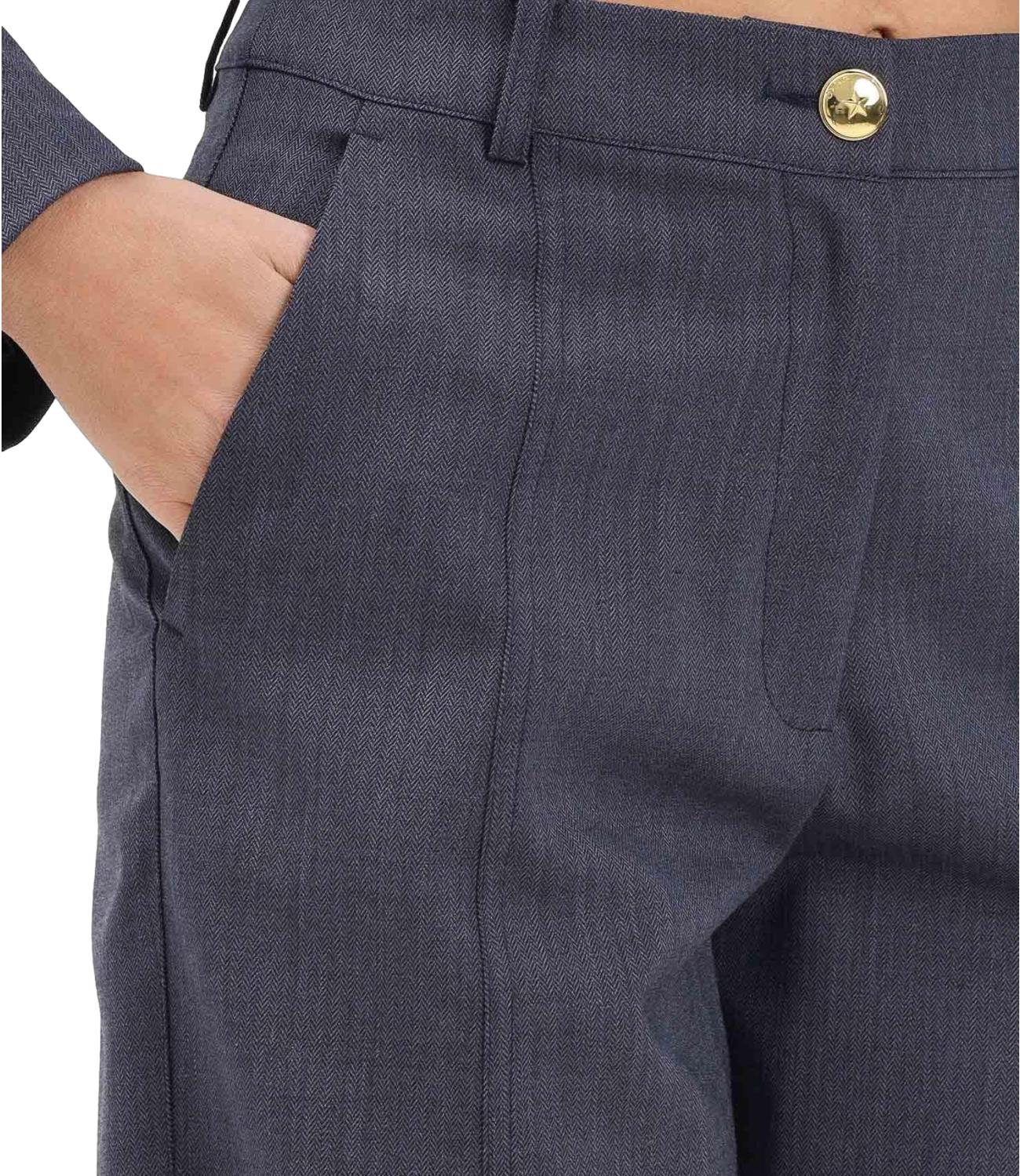 Pantaloni balloon in cotone soft touch donna corto