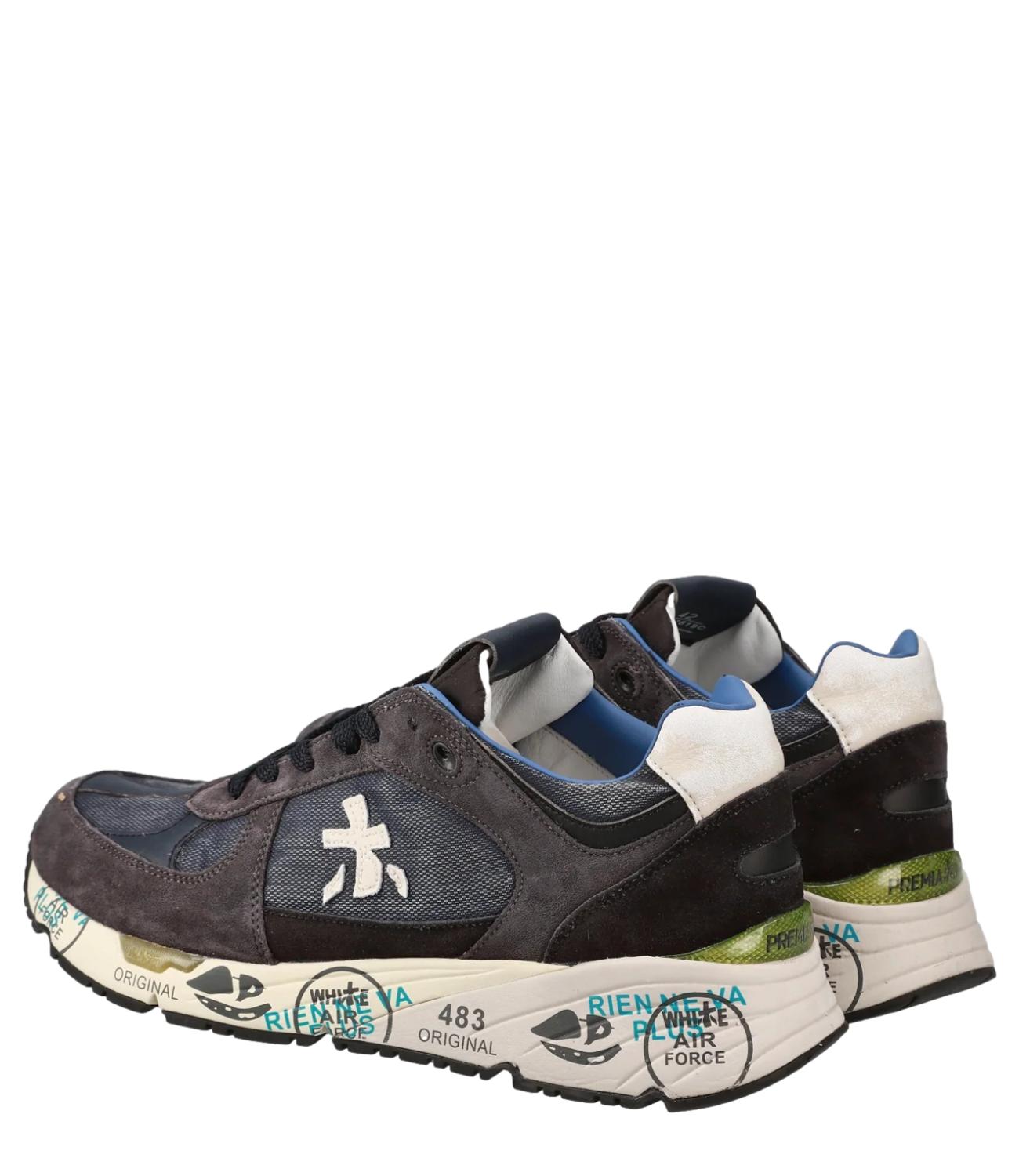 Scarpa uomo blu marrone MASE 7819