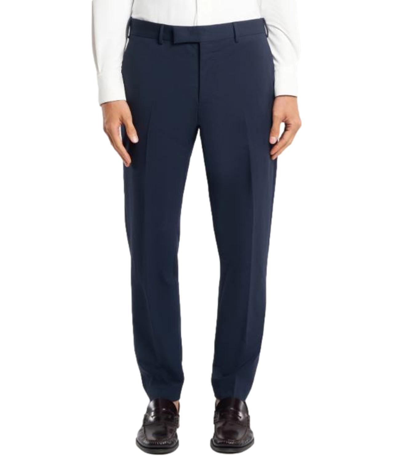 Pantalone lana vergine blu