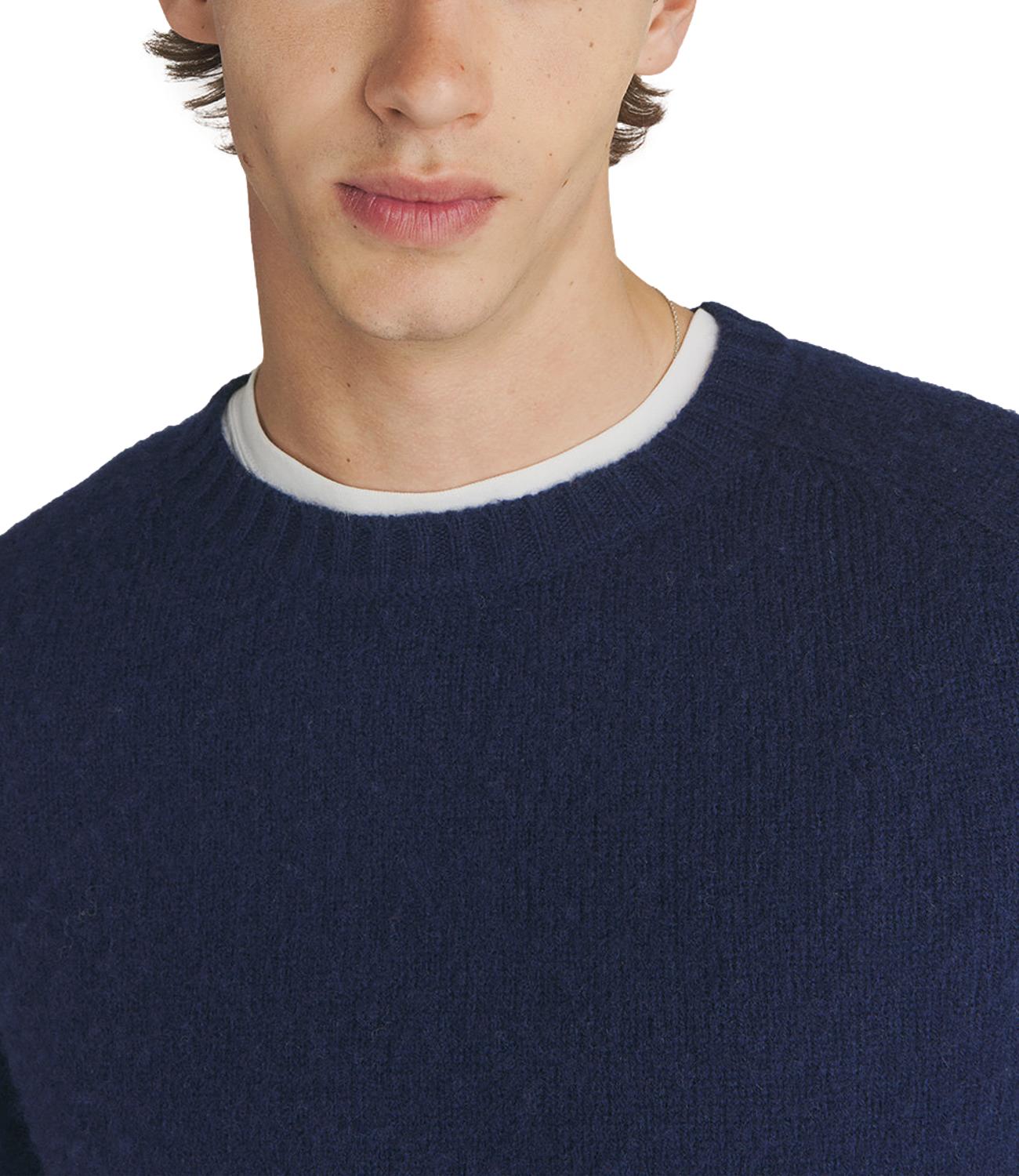 shetland wool blue navy
