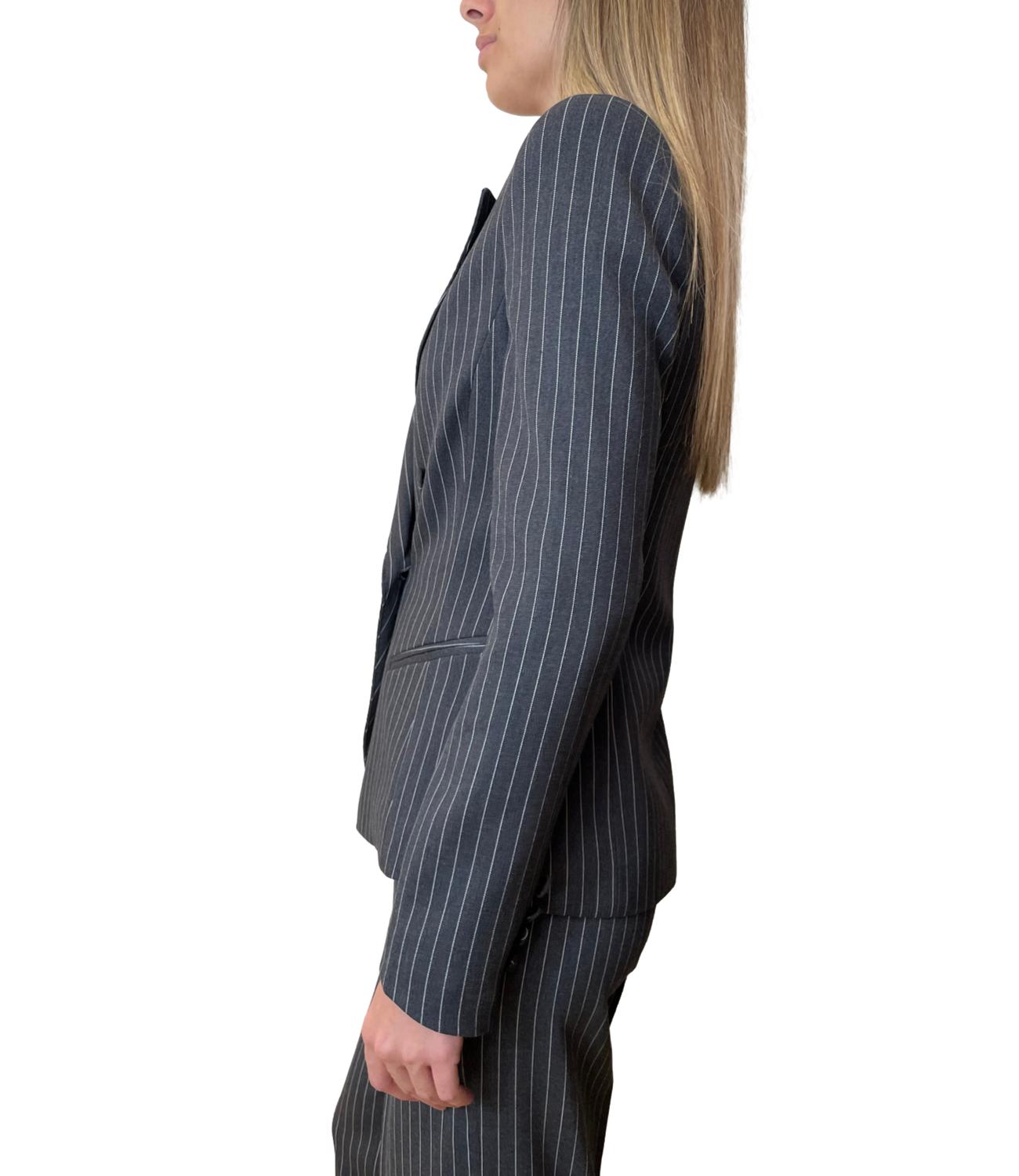Silence Limited Libra pinstripe Dark Grey Donna