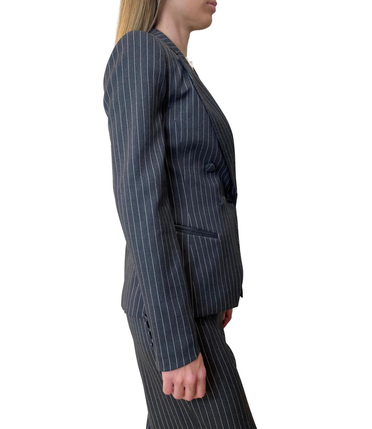 Silence Limited Libra pinstripe Dark Grey Donna