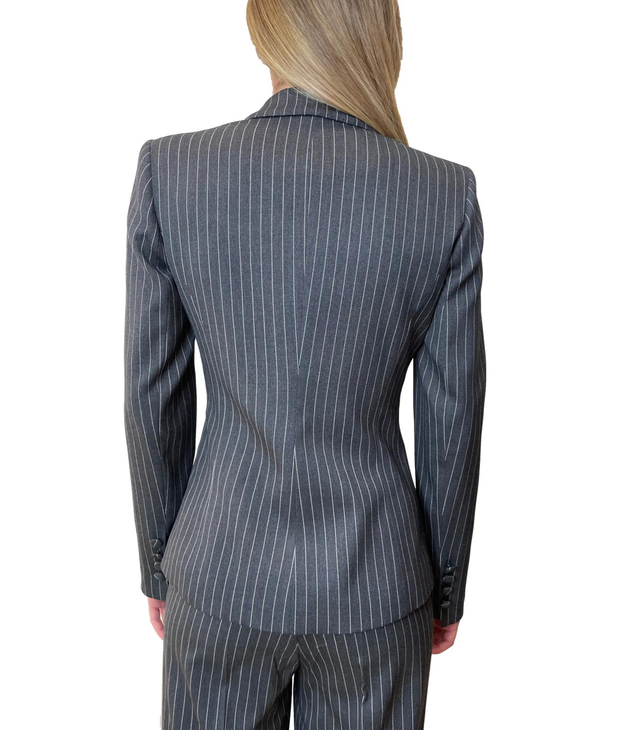 Silence Limited Libra pinstripe Dark Grey Donna