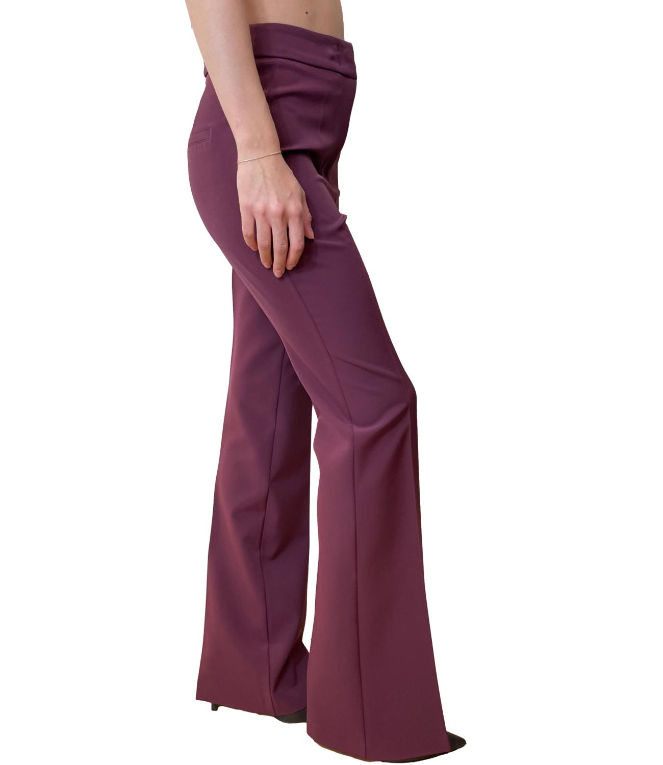 Silence Limited Pantalone Flare Bordeaux Donna