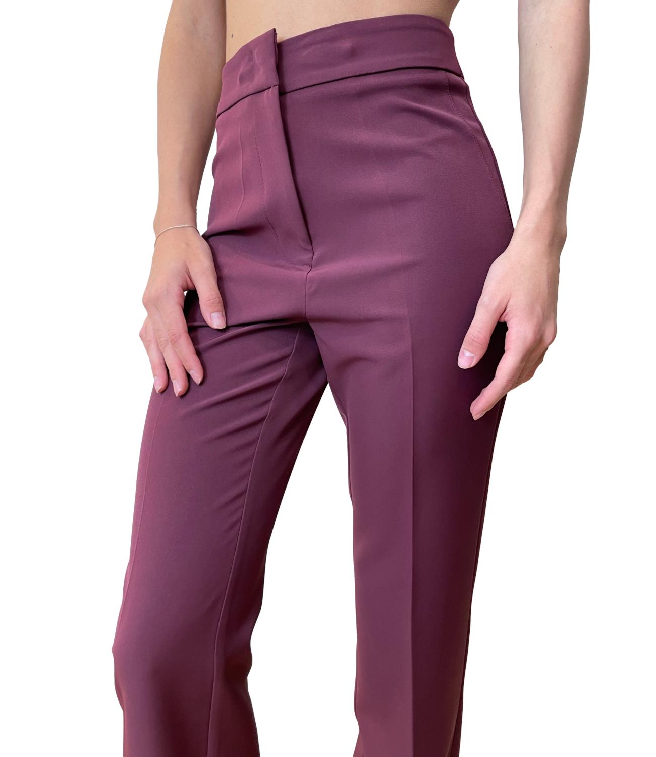 Silence Limited Pantalone Flare Bordeaux Donna