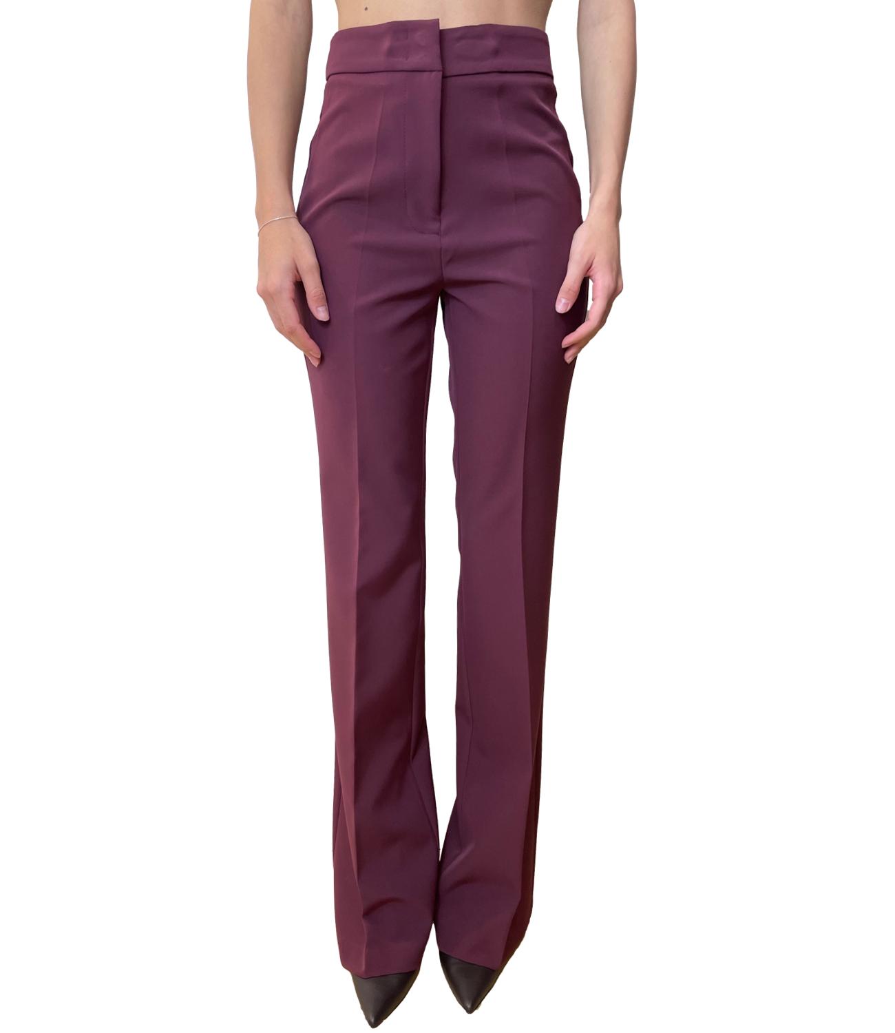 Silence Limited Pantalone Flare Bordeaux Donna