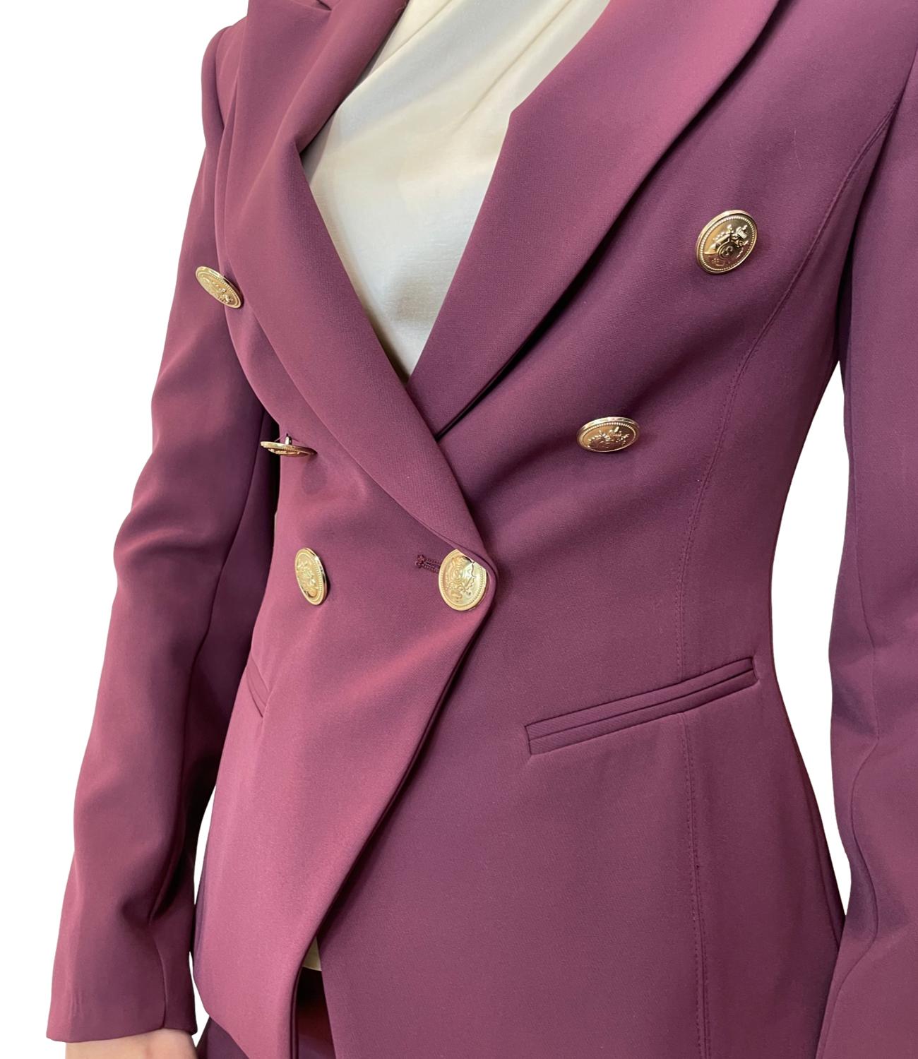 Silence Limited Libra Blazer Bordeaux Donna