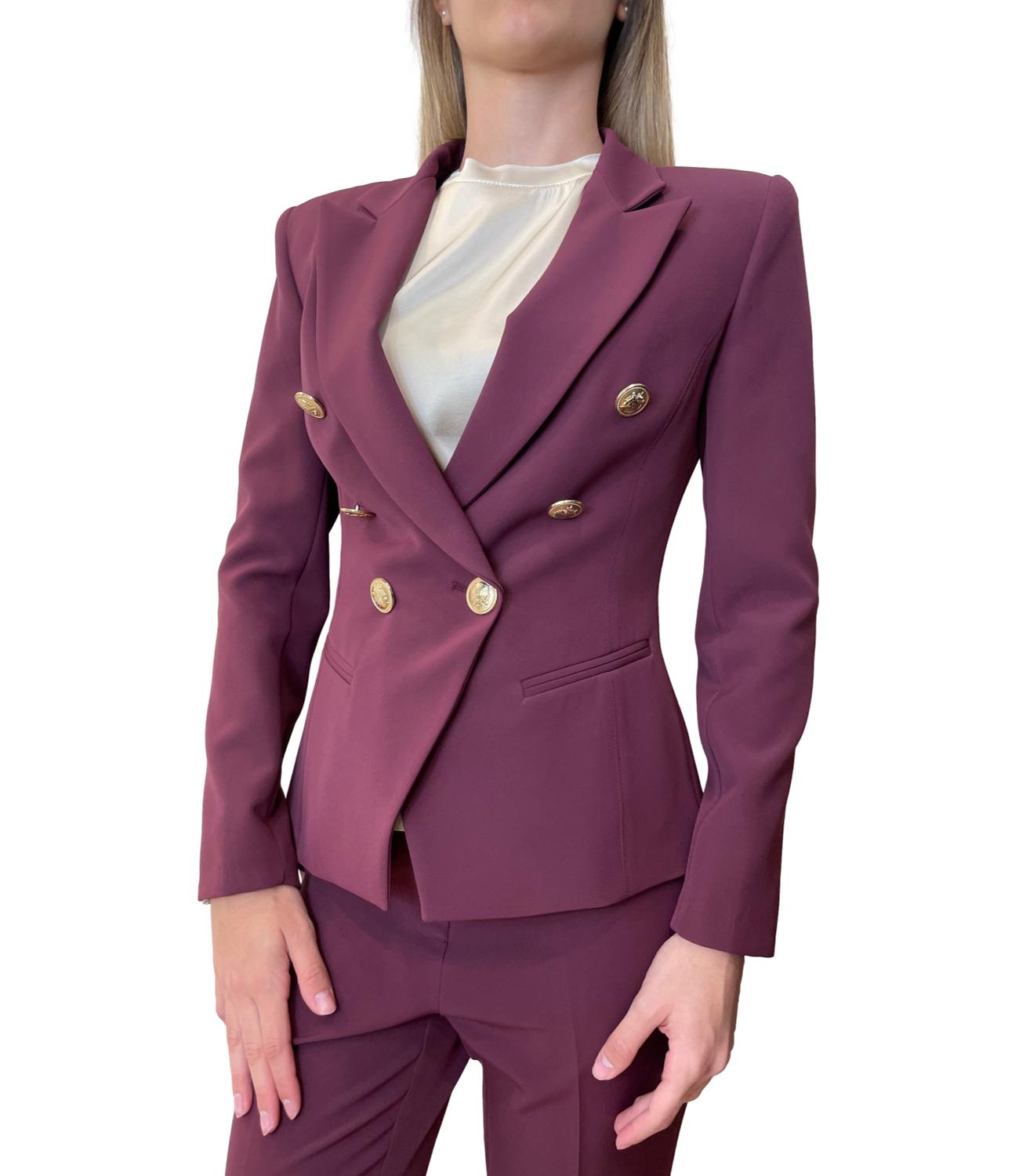 Silence Limited Libra Blazer Bordeaux Donna