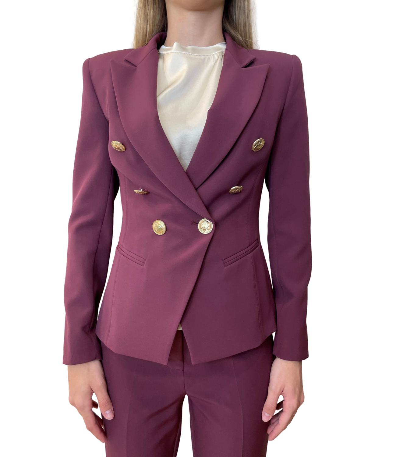 Silence Limited Libra Blazer Bordeaux Donna