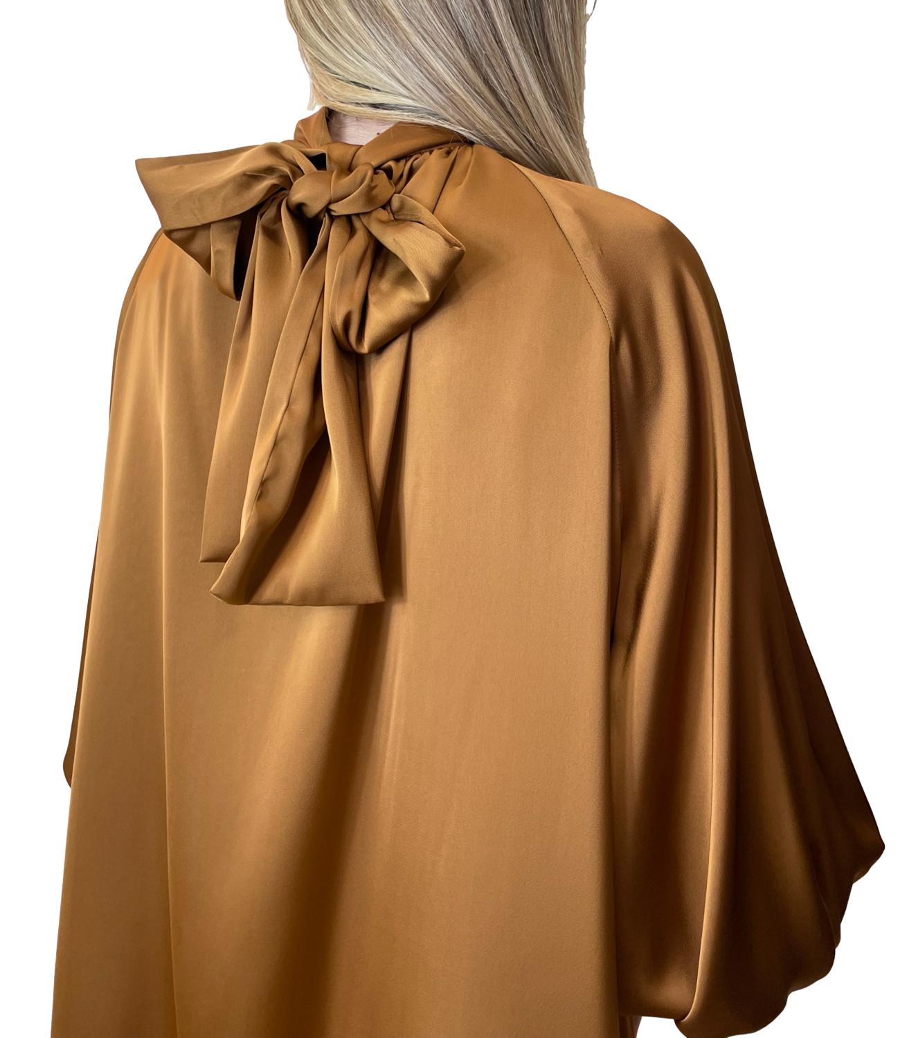 Silence Limited Abito Silky Caramel Donna