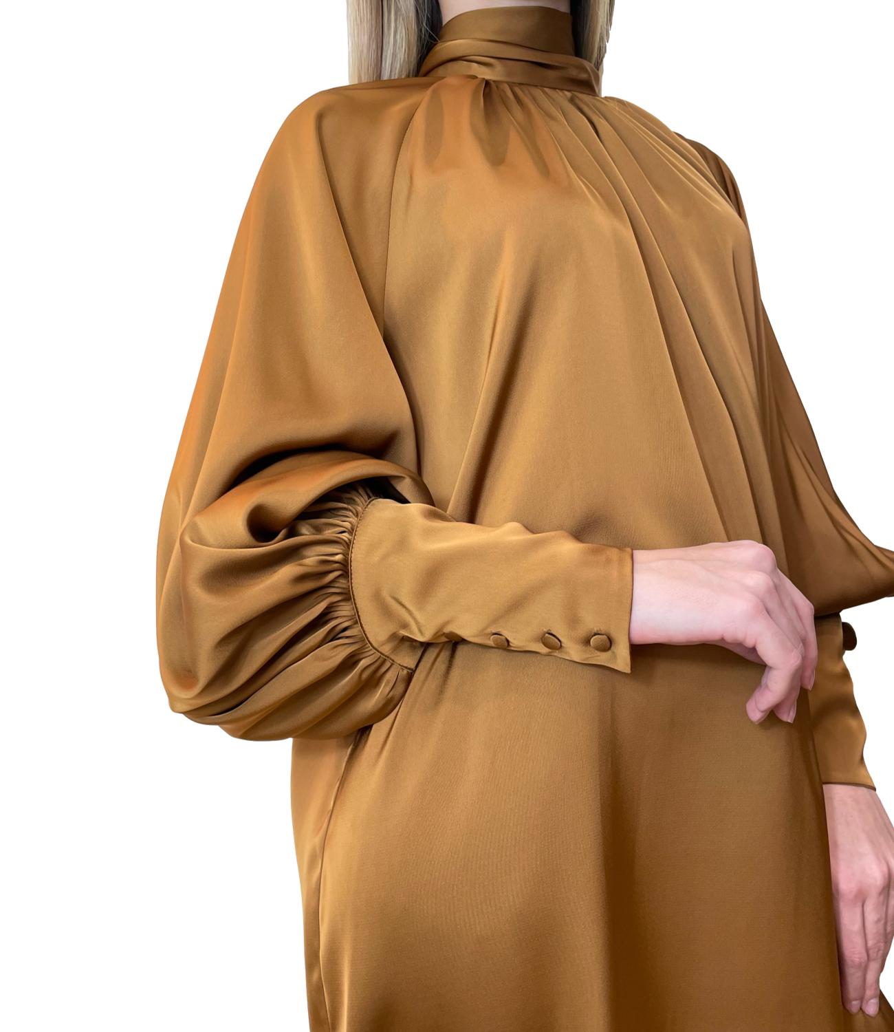 Silence Limited Abito Silky Caramel Donna