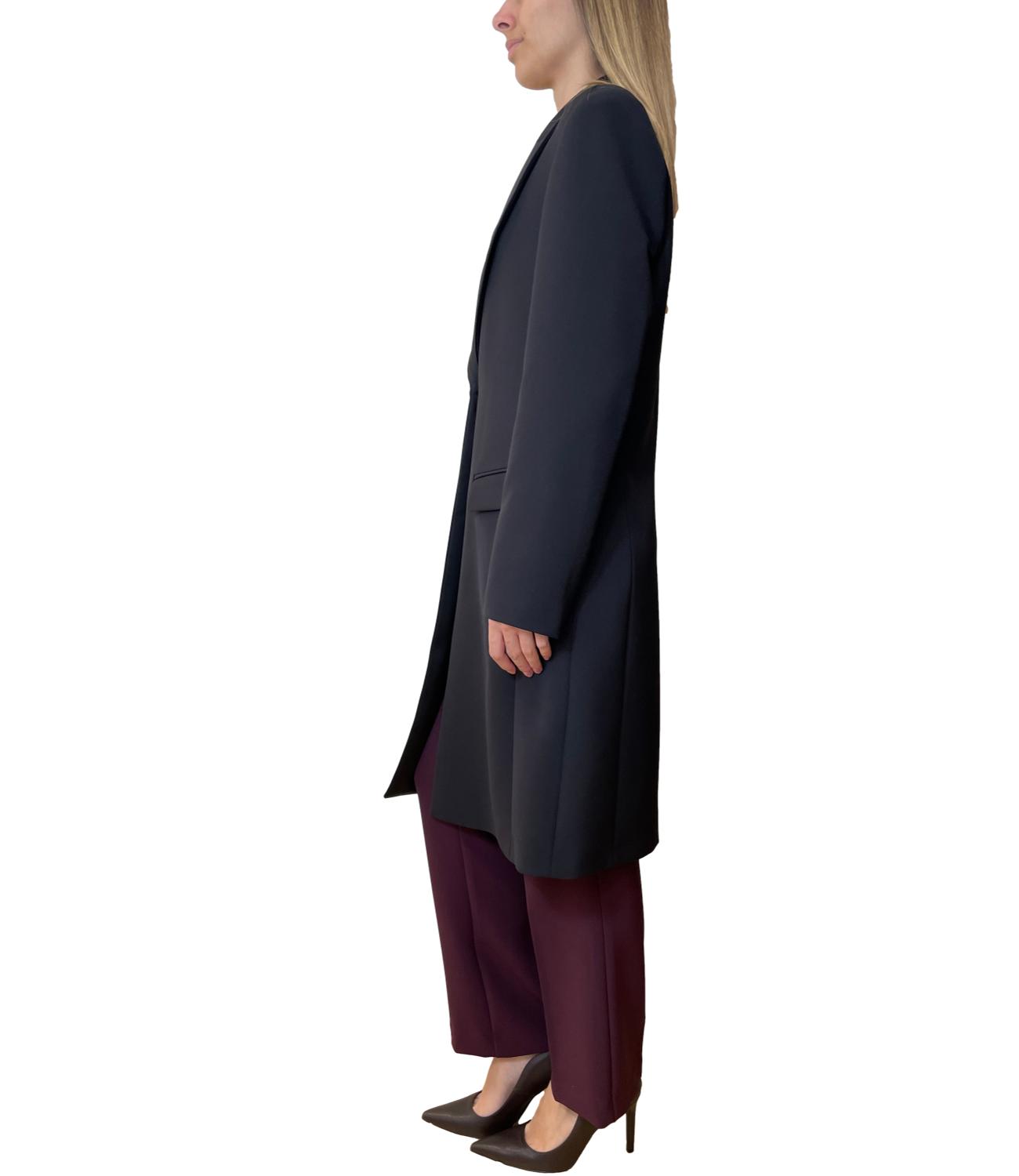 Silence Limited Cappotto Crepe Nero Donna