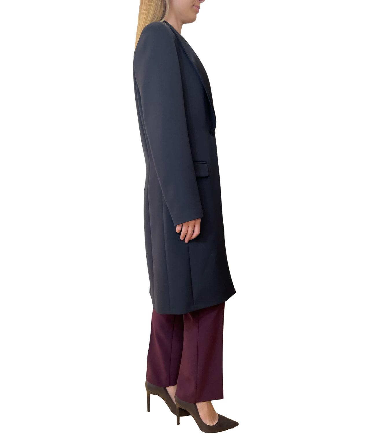 Silence Limited Cappotto Crepe Nero Donna
