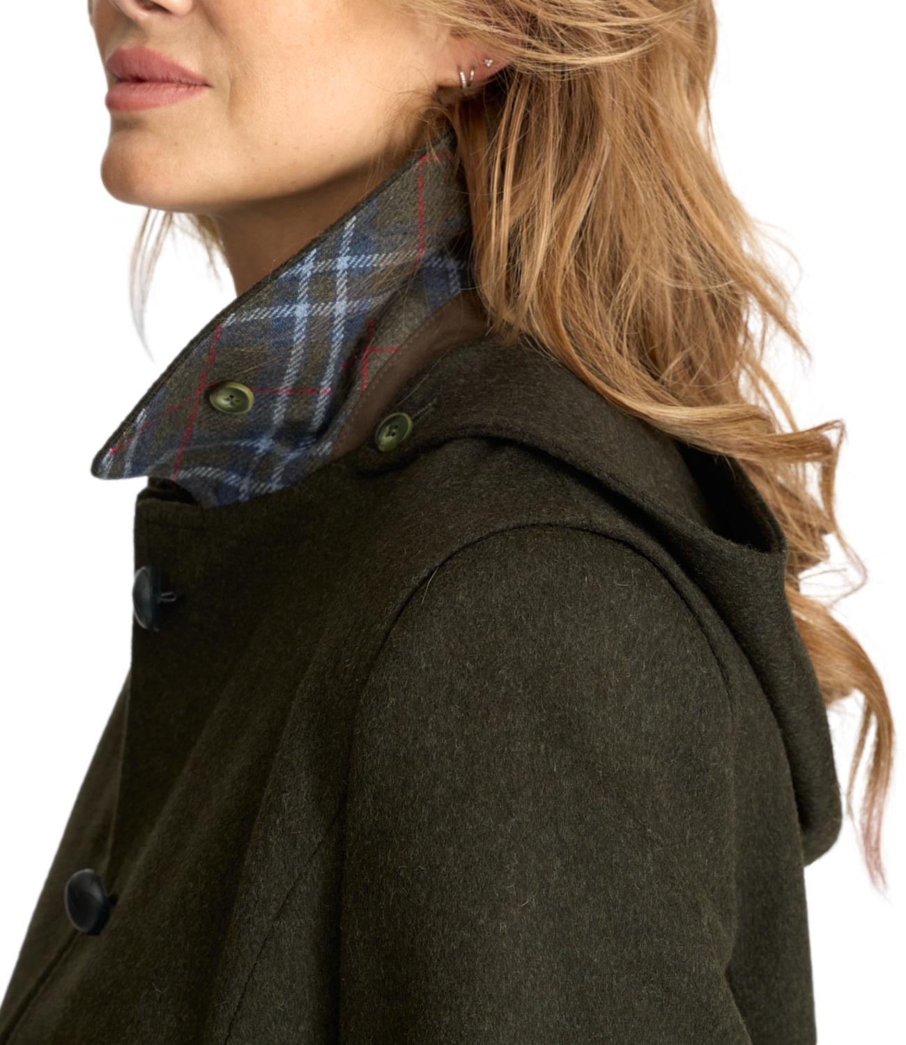 Cappotto donna verde Zirl Wollfutter Fix