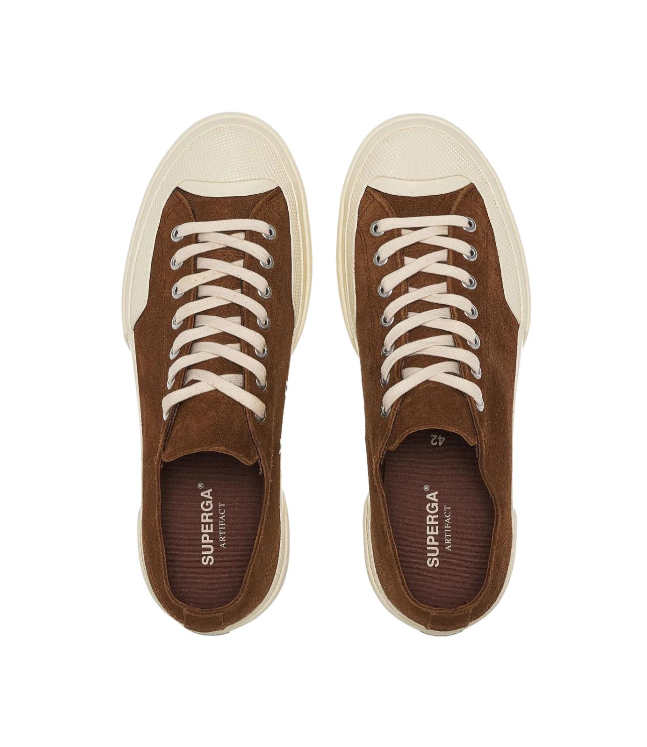 Work Suede Flesh Out Brown brique off white