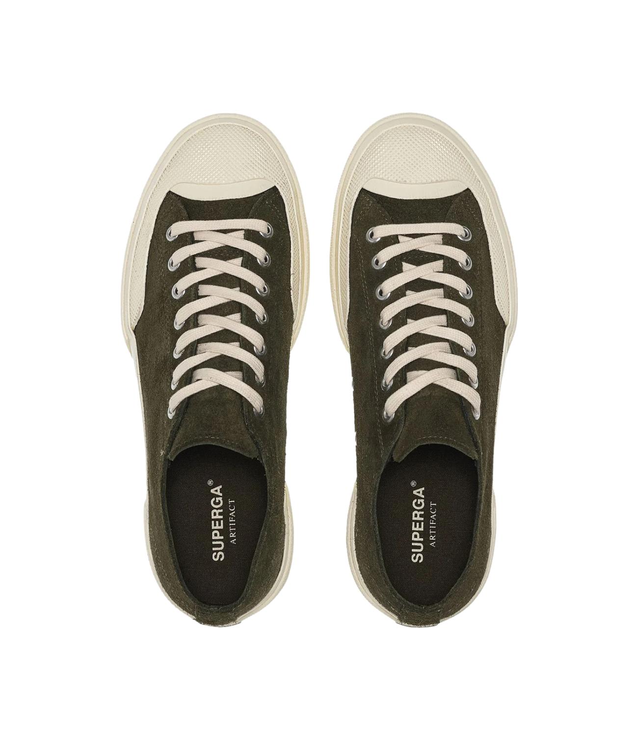 Work Suede Flesh Out Green academia off white