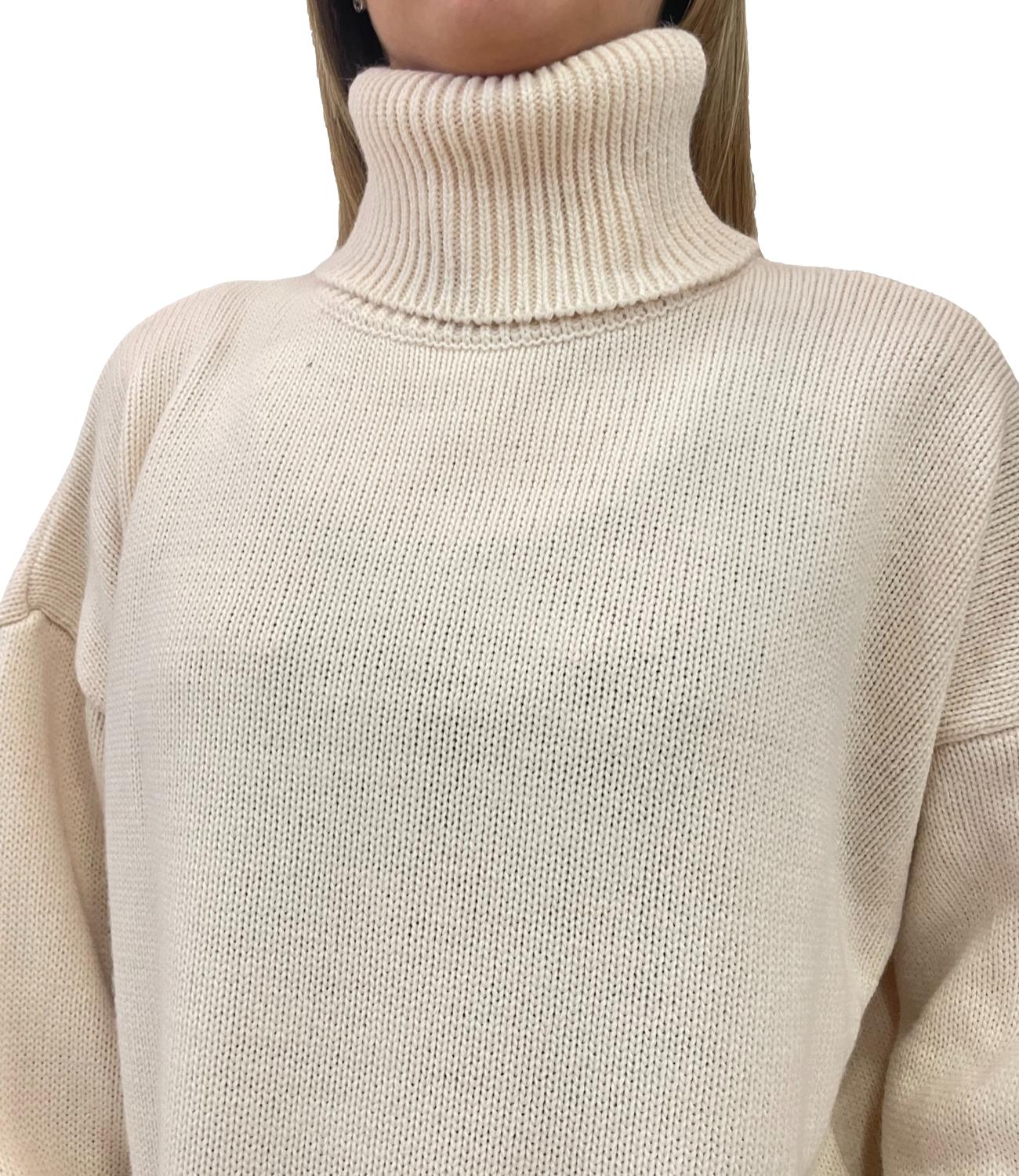 Vicolo Maglia Lunga Panna Donna