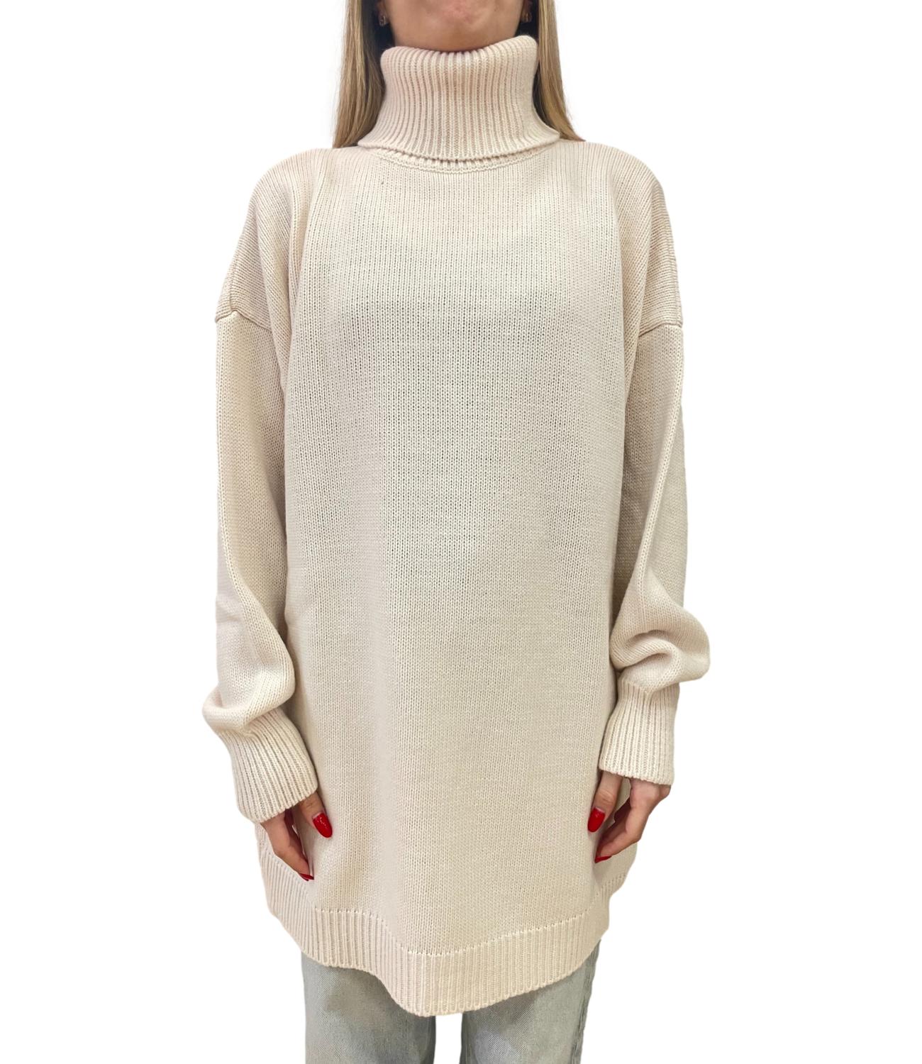 Vicolo Maglia Lunga Panna Donna