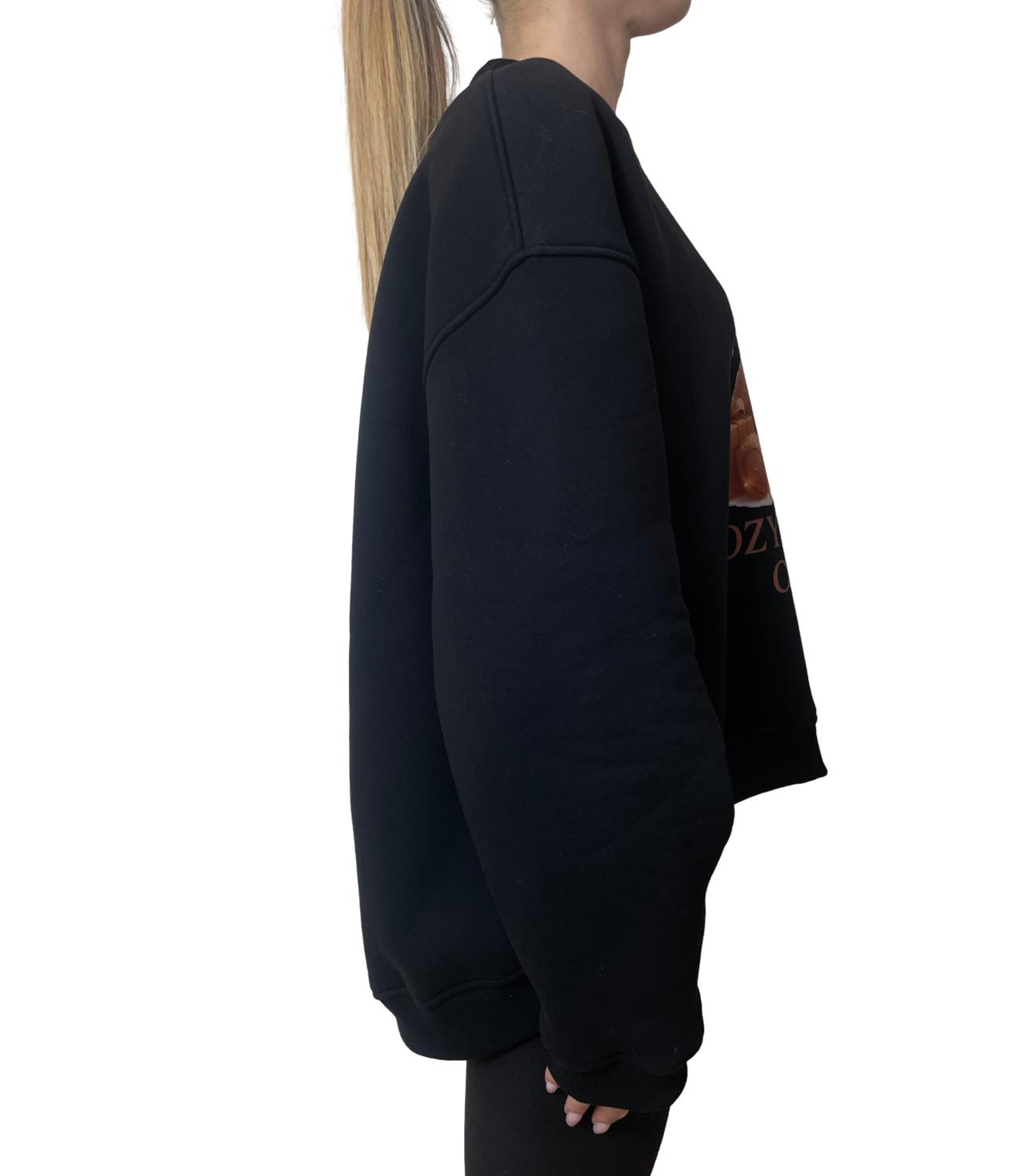 Vicolo Felpa C/Orsetto Nero Donna