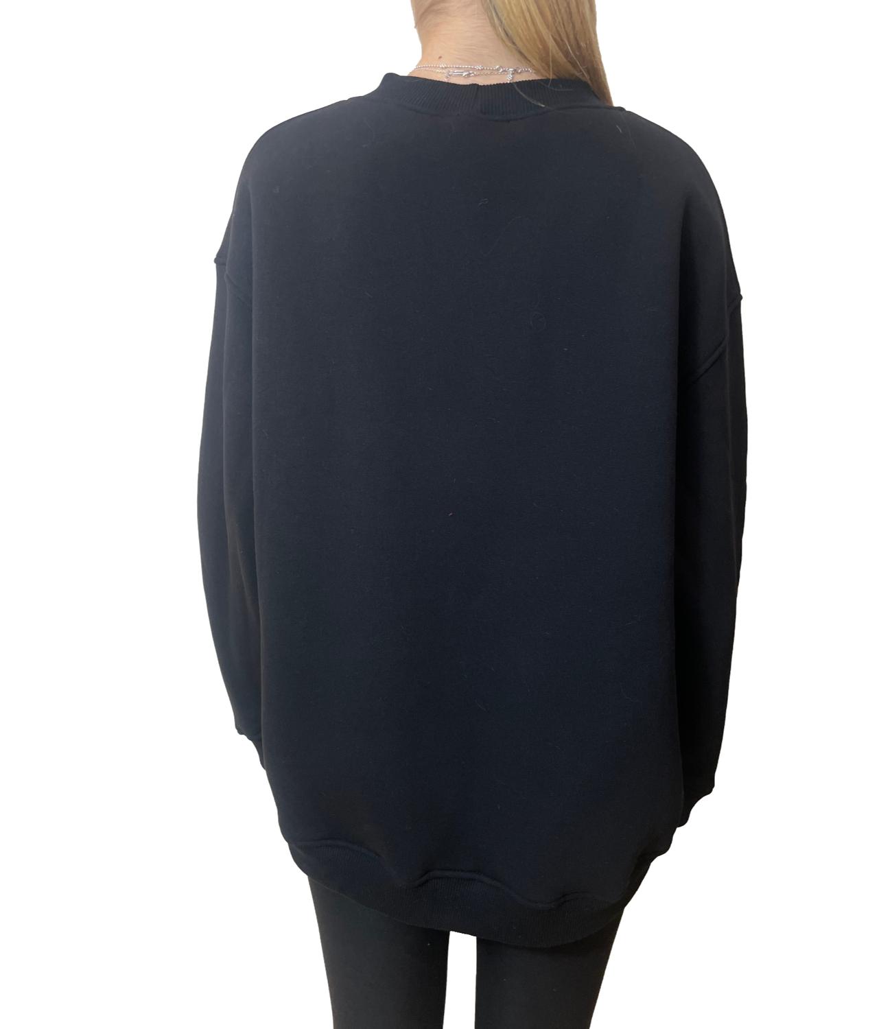 Vicolo Felpa C/Orsetto Nero Donna