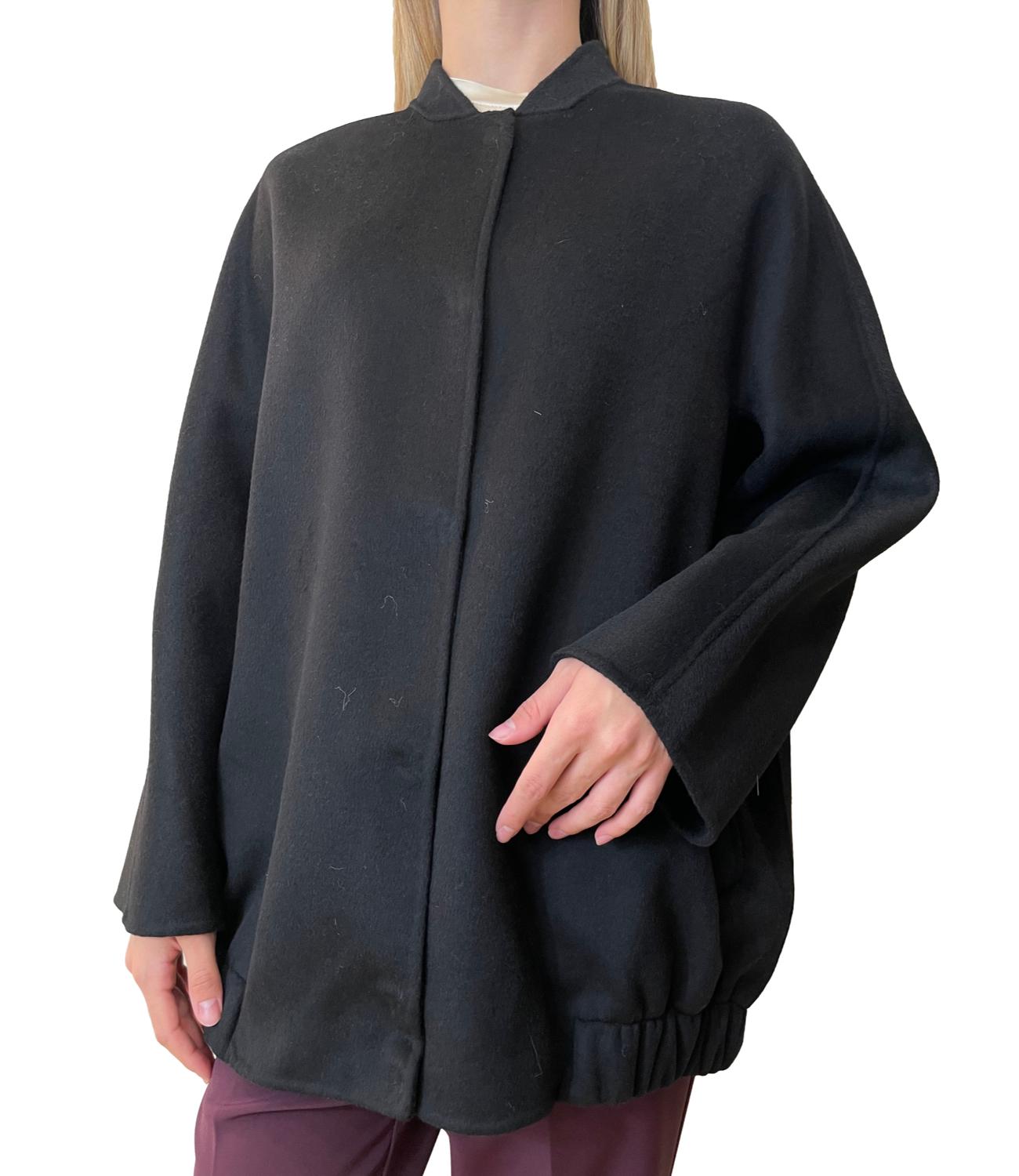 Vicolo Cappotto Bomber Nero Donna